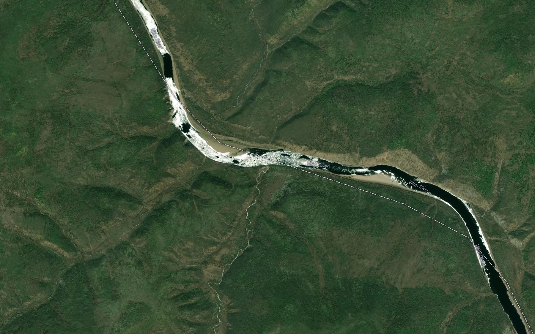 Satellite map of the Sosnovka