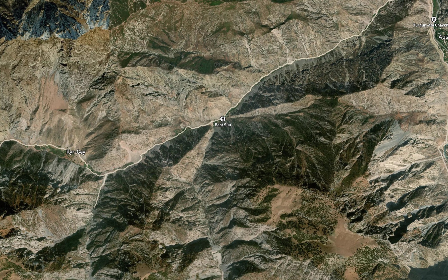 Satellite map of the Band