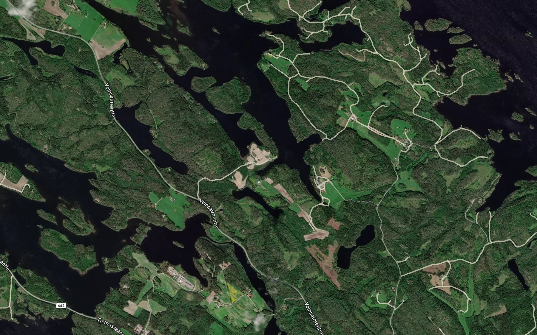 Satellite map of the Karklahti