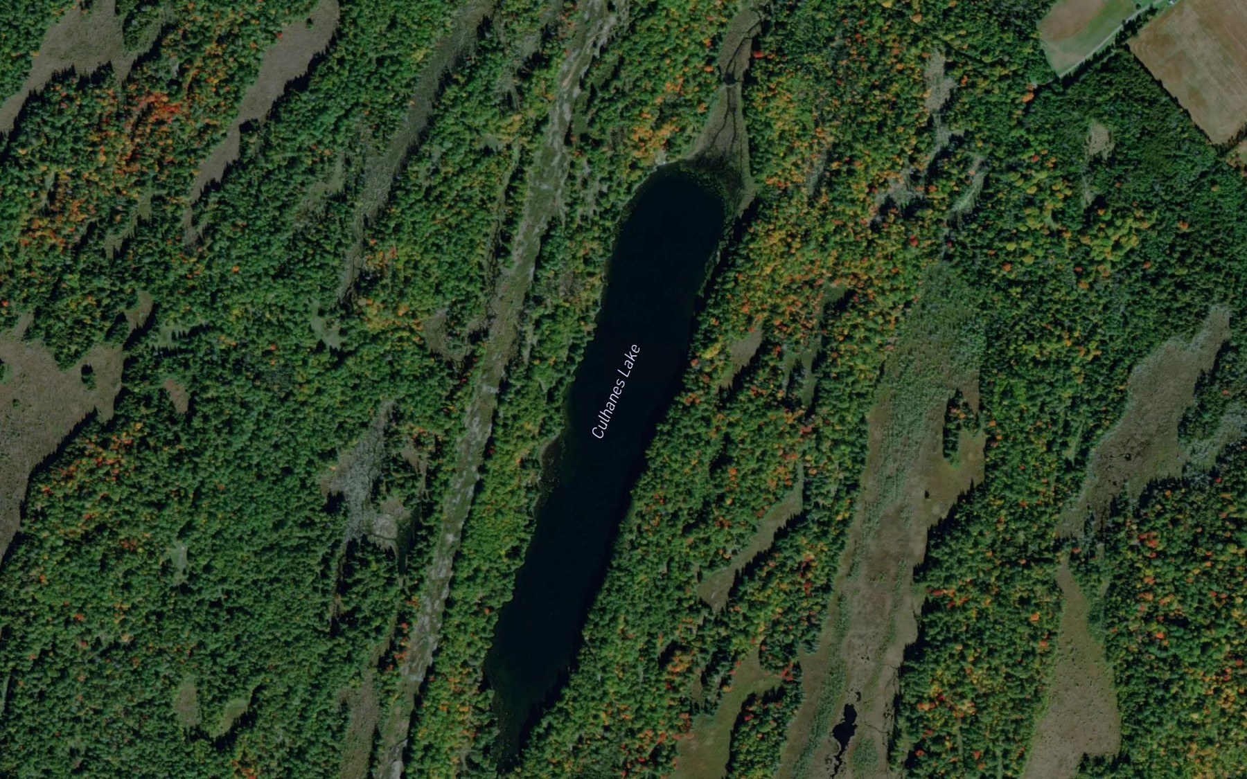Satellite map of the Culhanes Lake