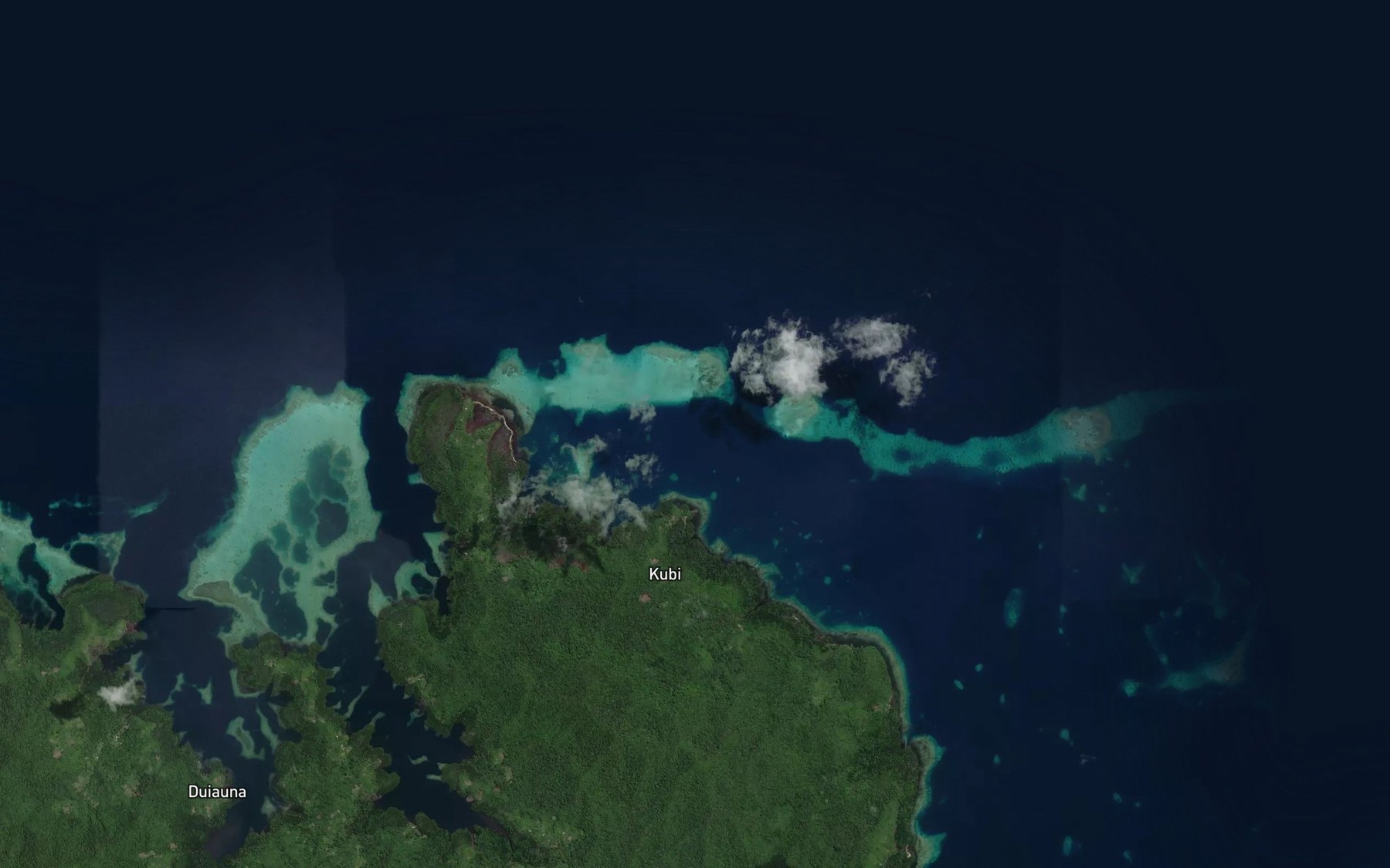 Satellite map of the Kobuwawa Bay