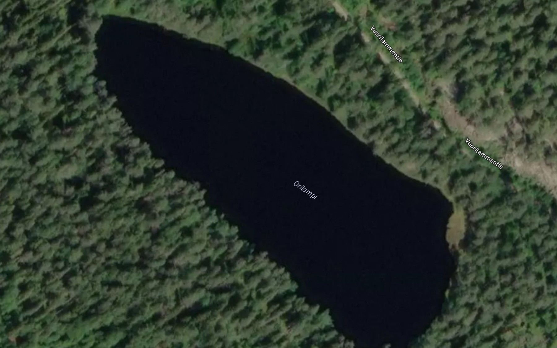 Satellite map of the Vuorilampi