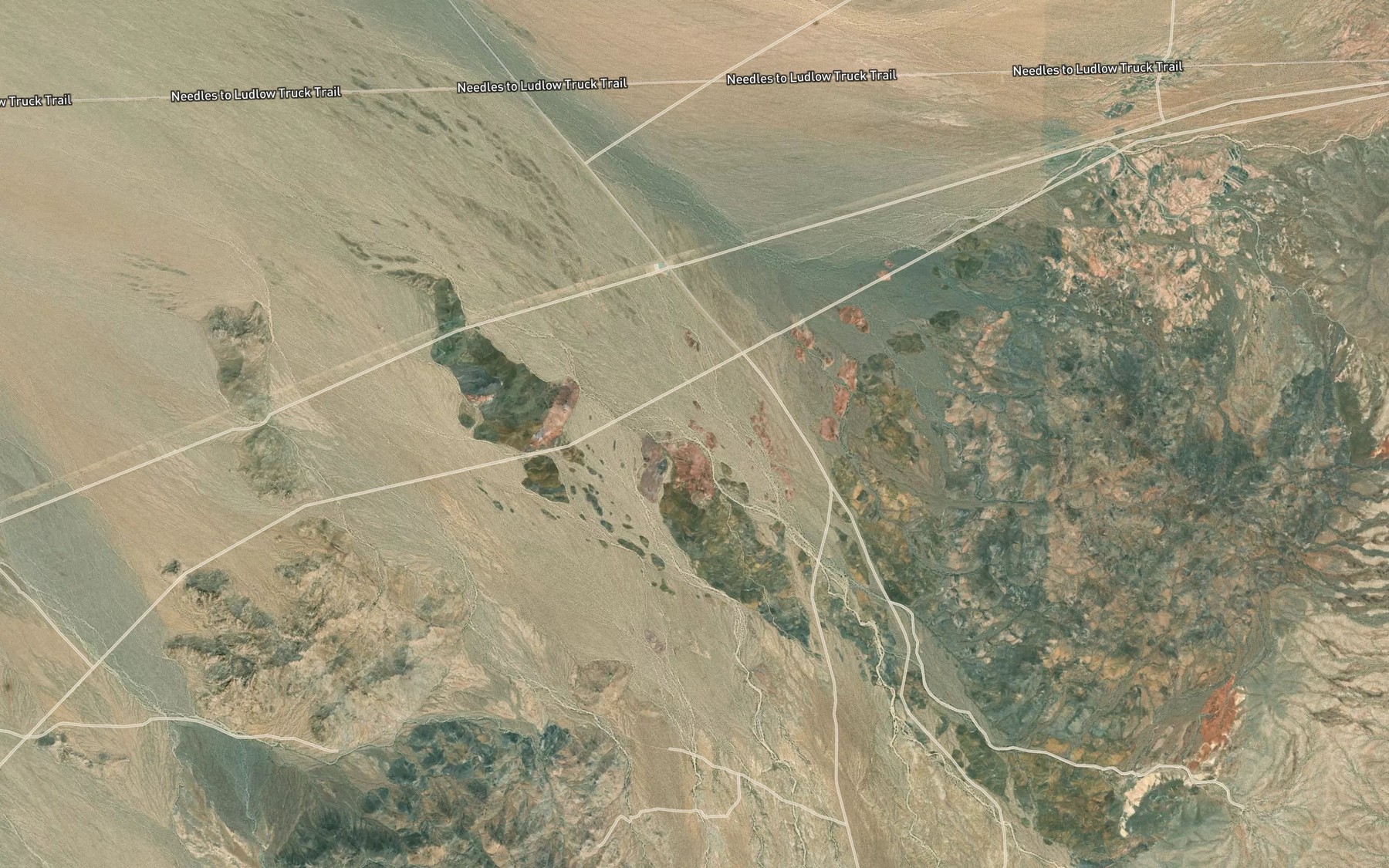 Satellite map of the Carson Wash