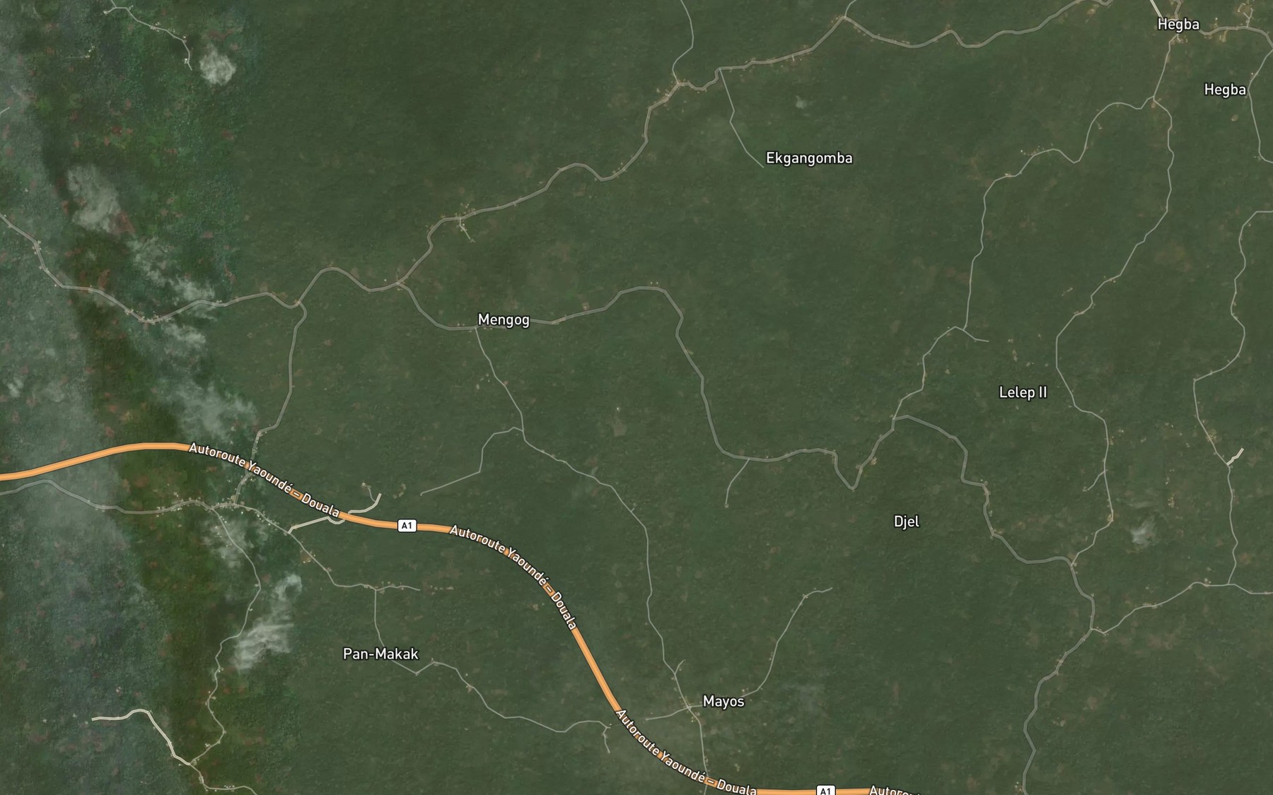 Satellite map of the Hohe
