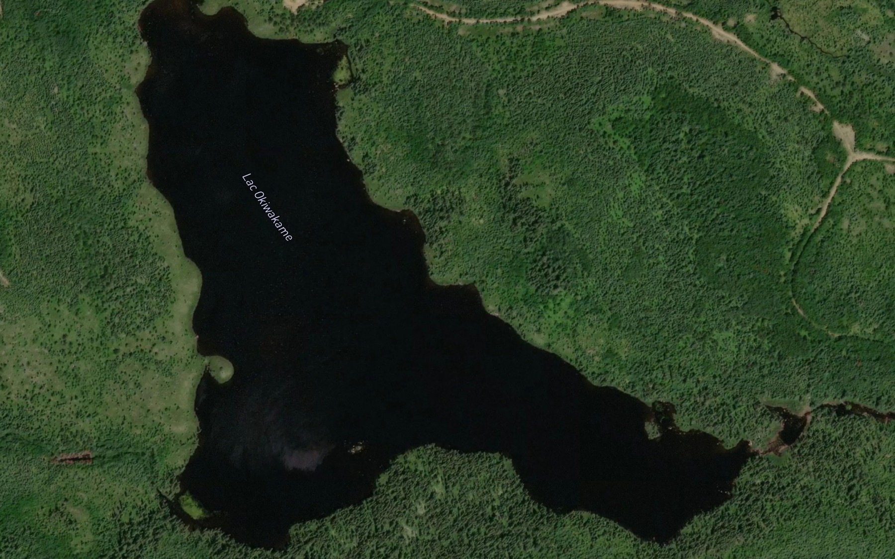 Satellite map of the Lac Okiwakame
