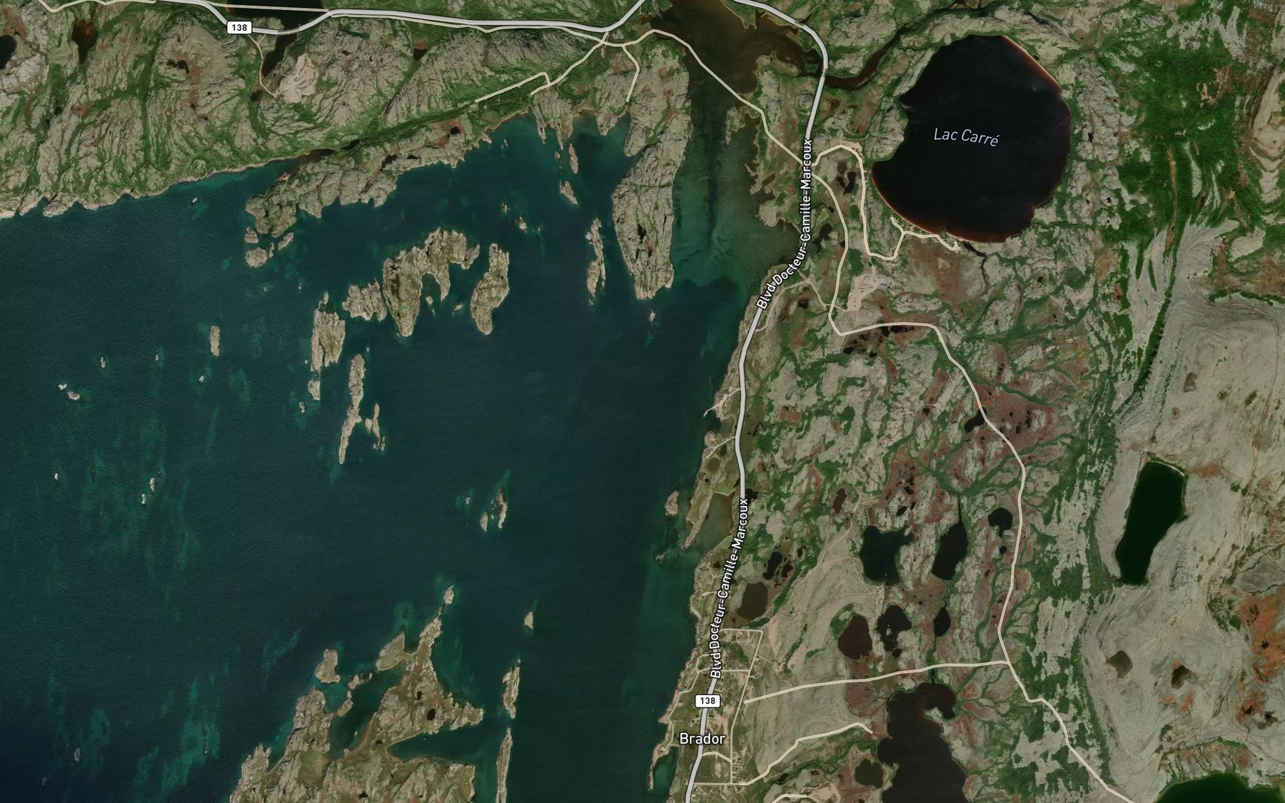 Satellite map of the Anse Louis