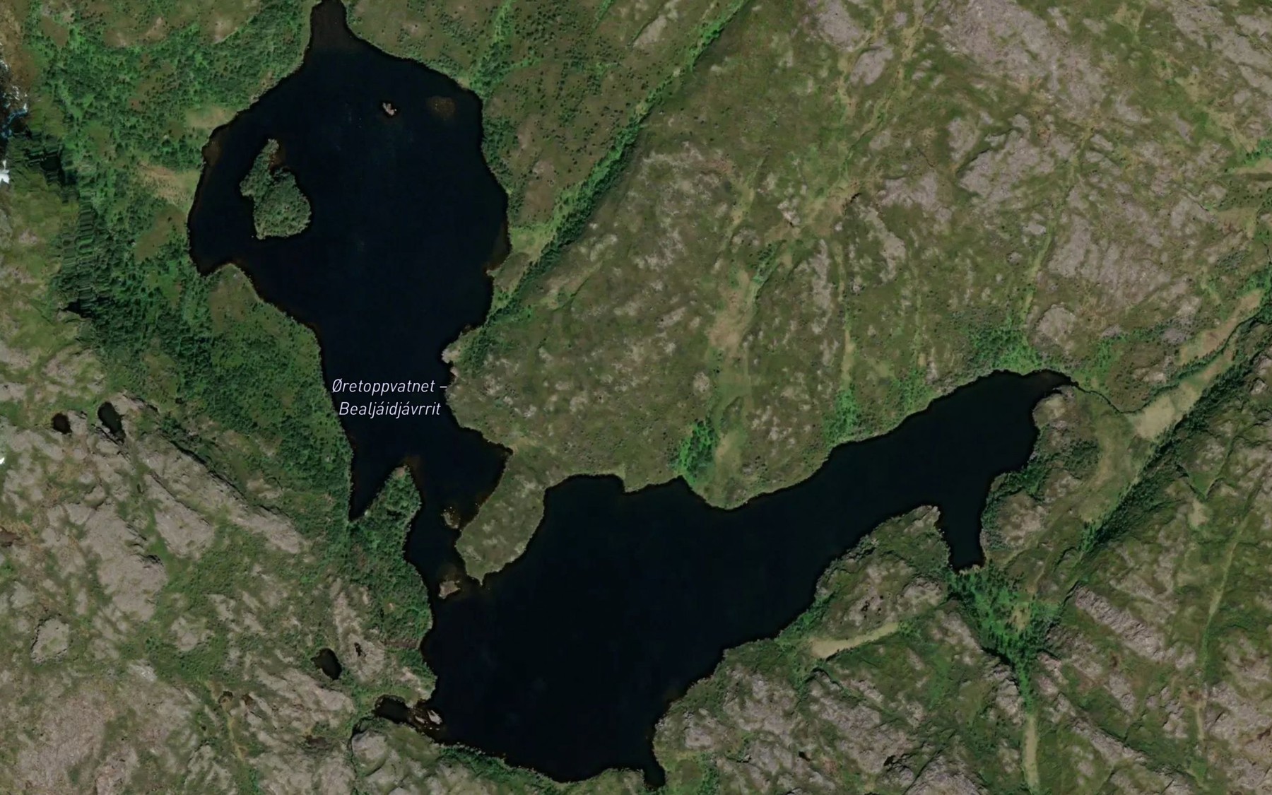 Satellite map of the Baelljaidjavrit