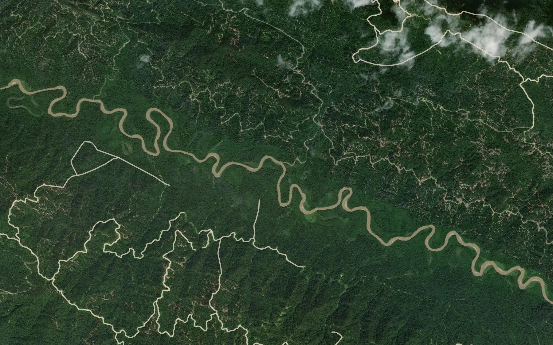 Satellite map of the Sungai Pideng