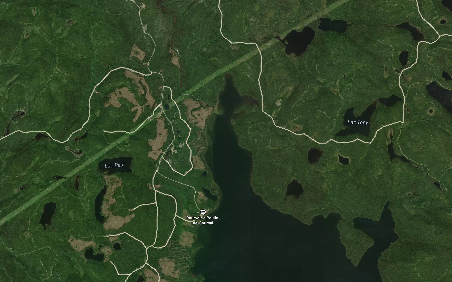Satellite map of the Baie de la Decharge