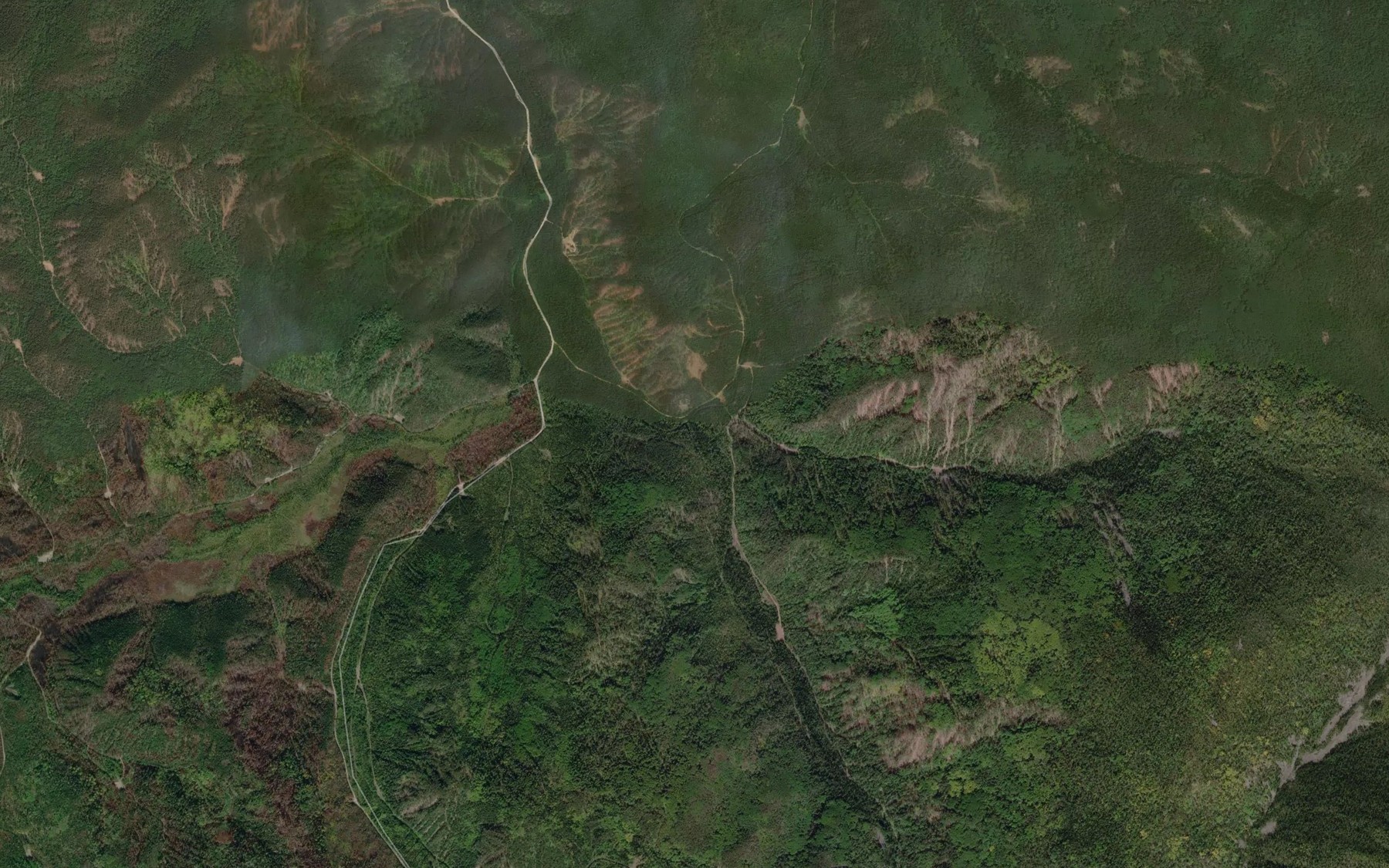 Satellite map of the Bludovon