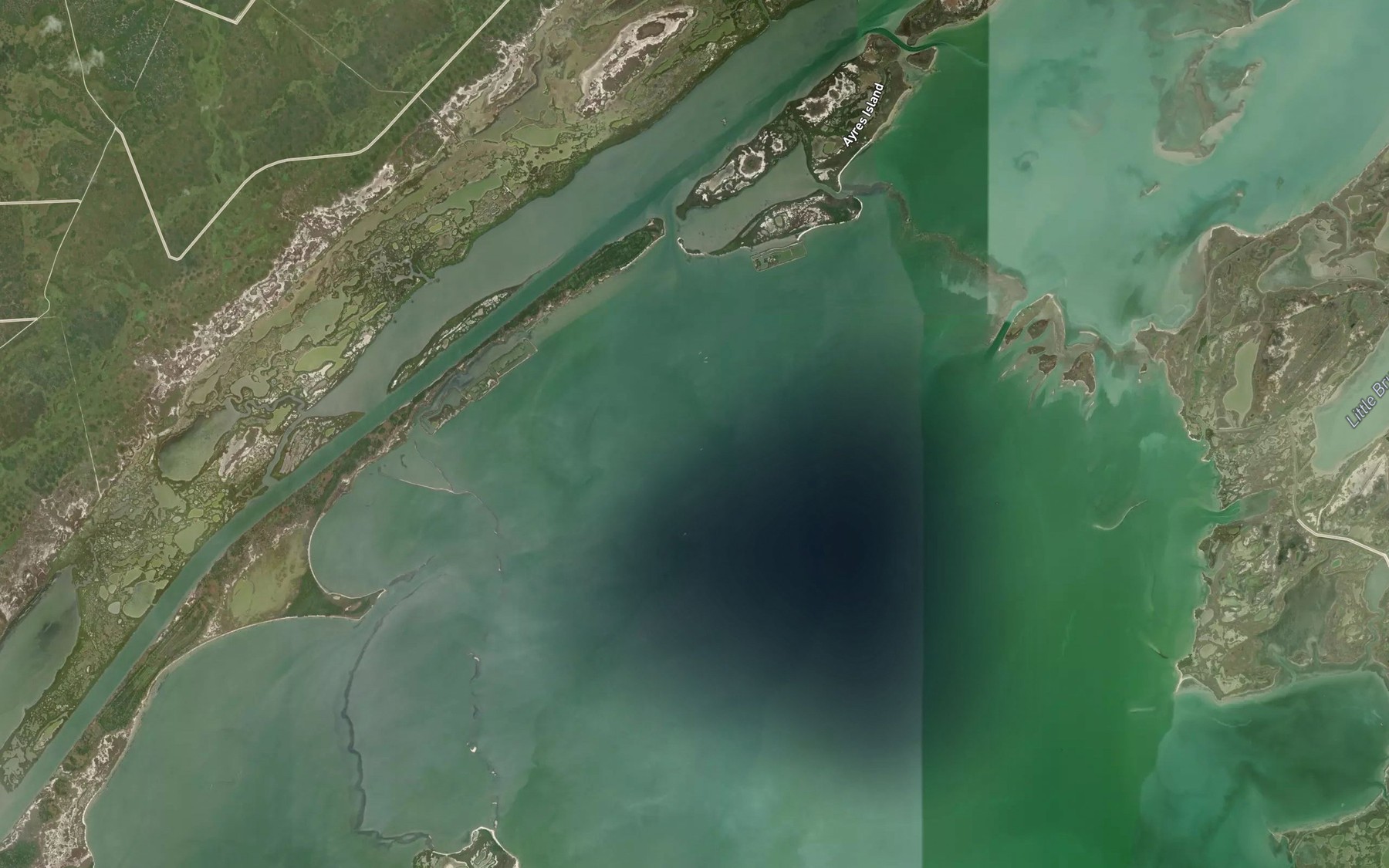 Satellite map of the Belden Dugout