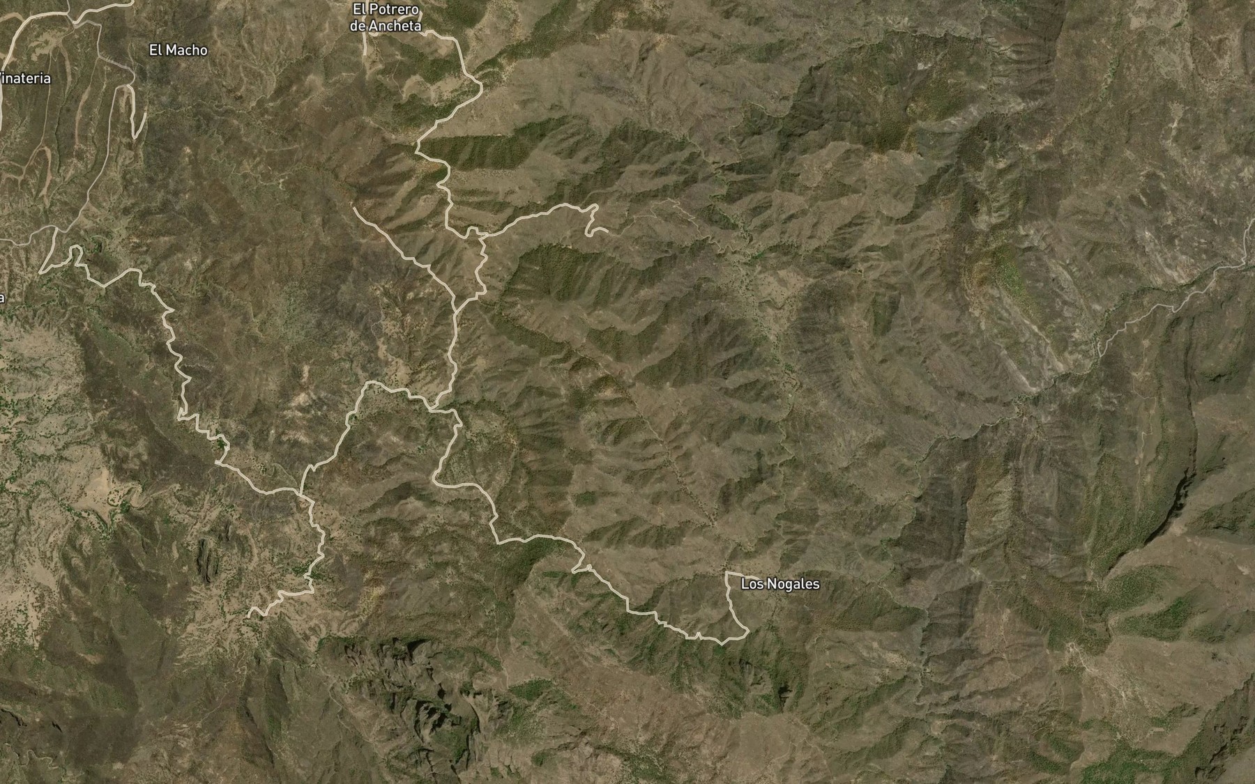 Satellite map of the Canada El Puerto
