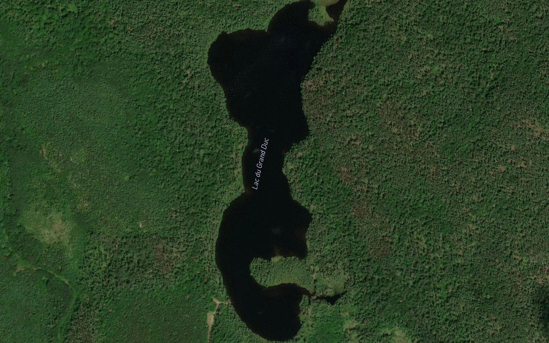 Satellite map of the Lac du Grand Duc