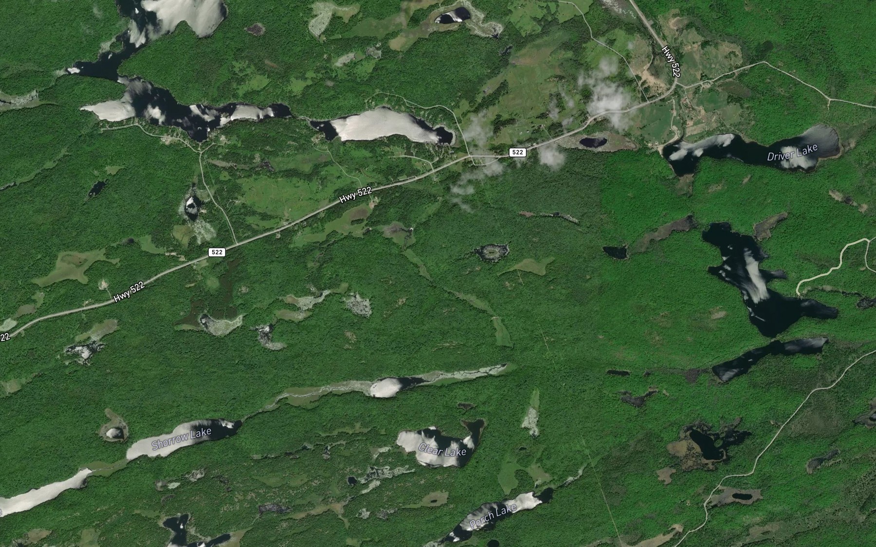 Satellite map of the Murphy Creek