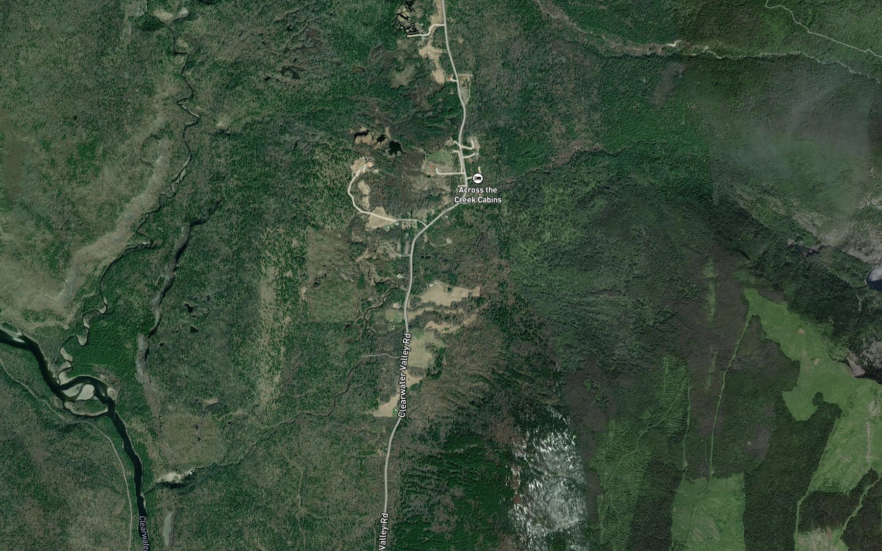 Satellite map of the Duncan Creek