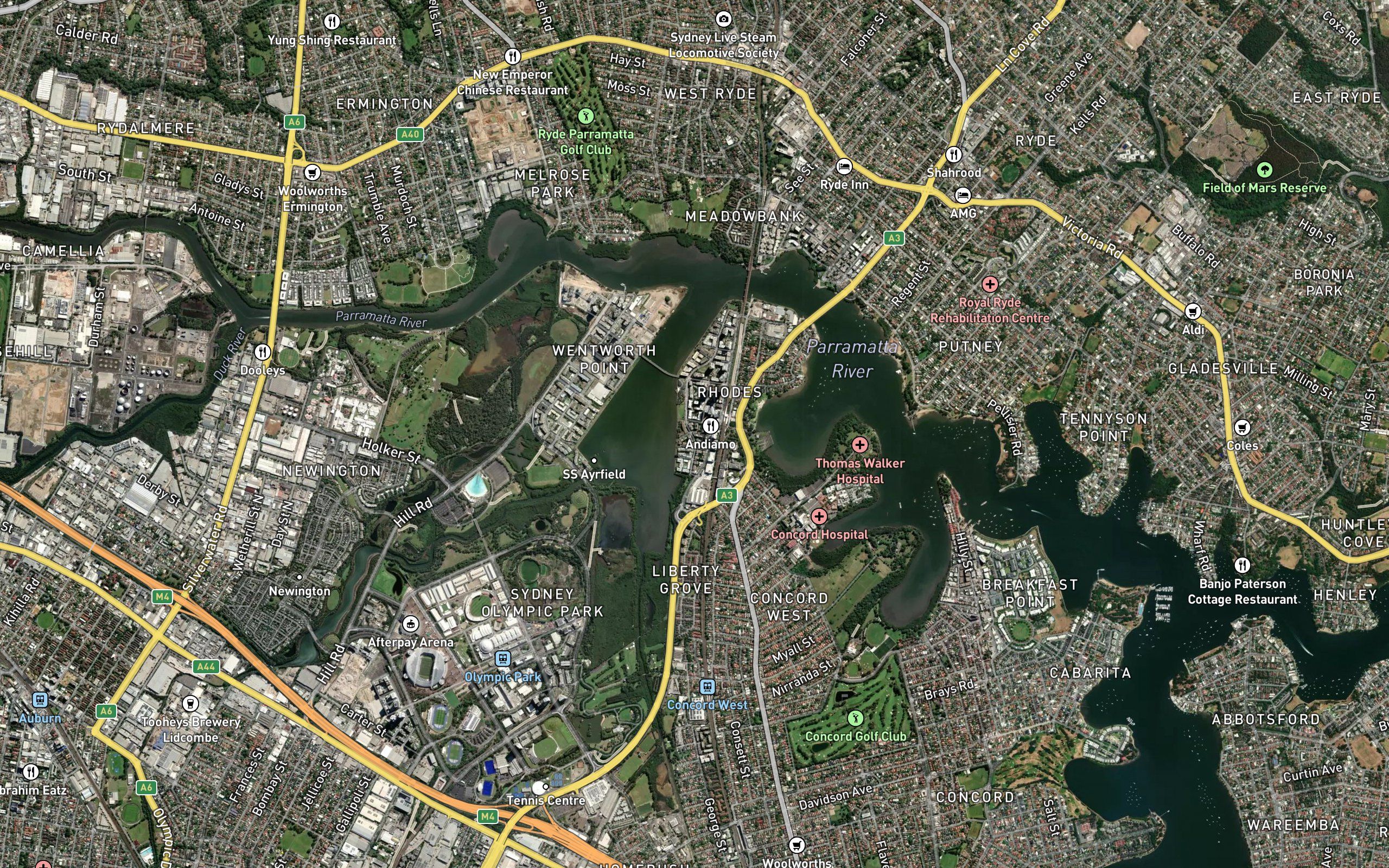Homebush Bay or The Flats