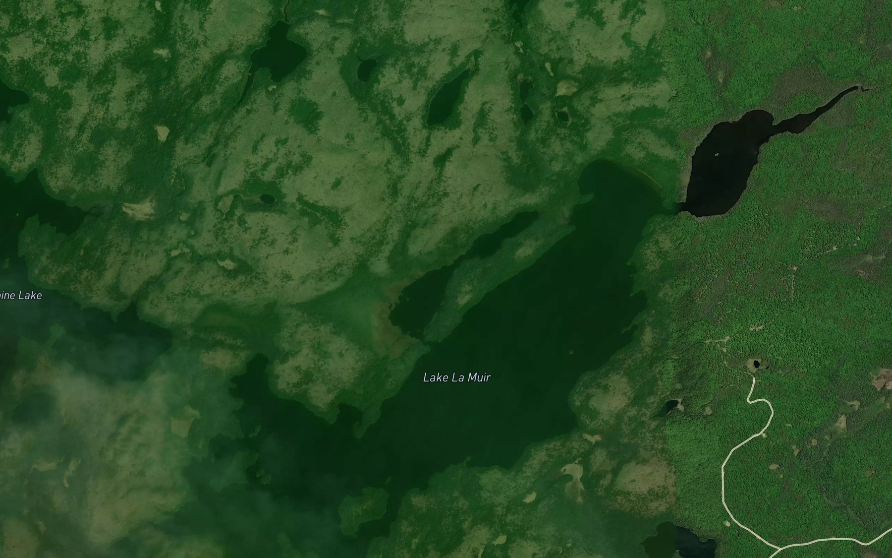Satellite map of the Presqu'ile Bay