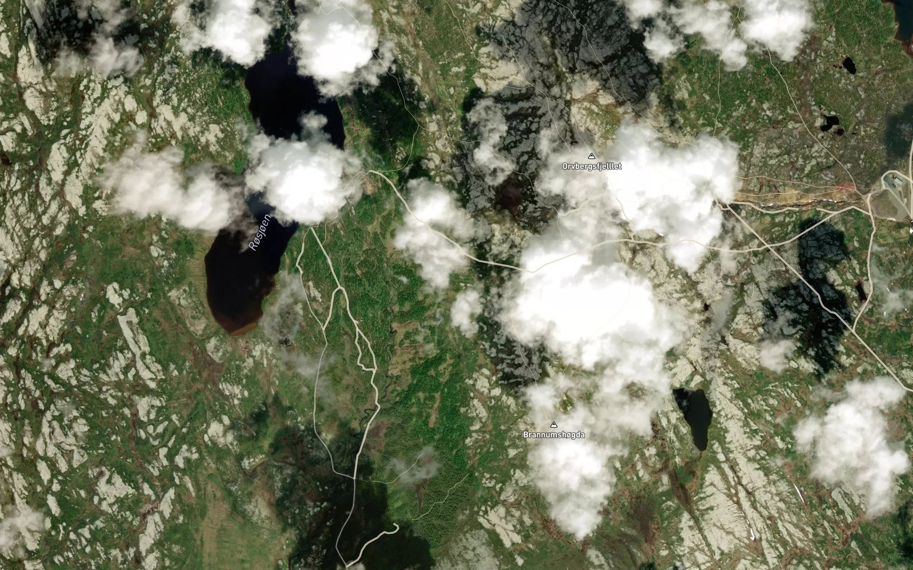 Satellite map of the Prussu