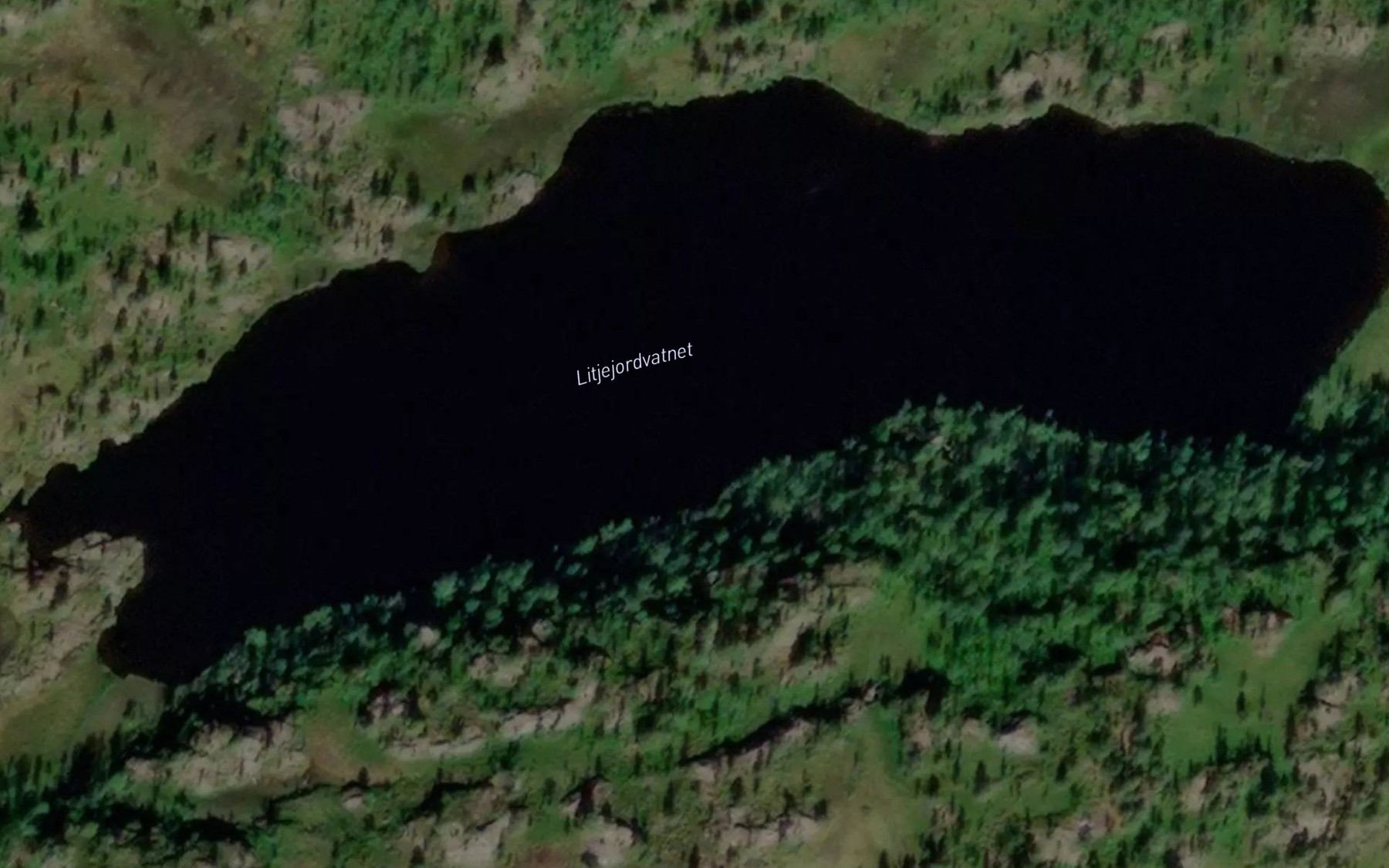 Satellite map of the Jordvatnet,l