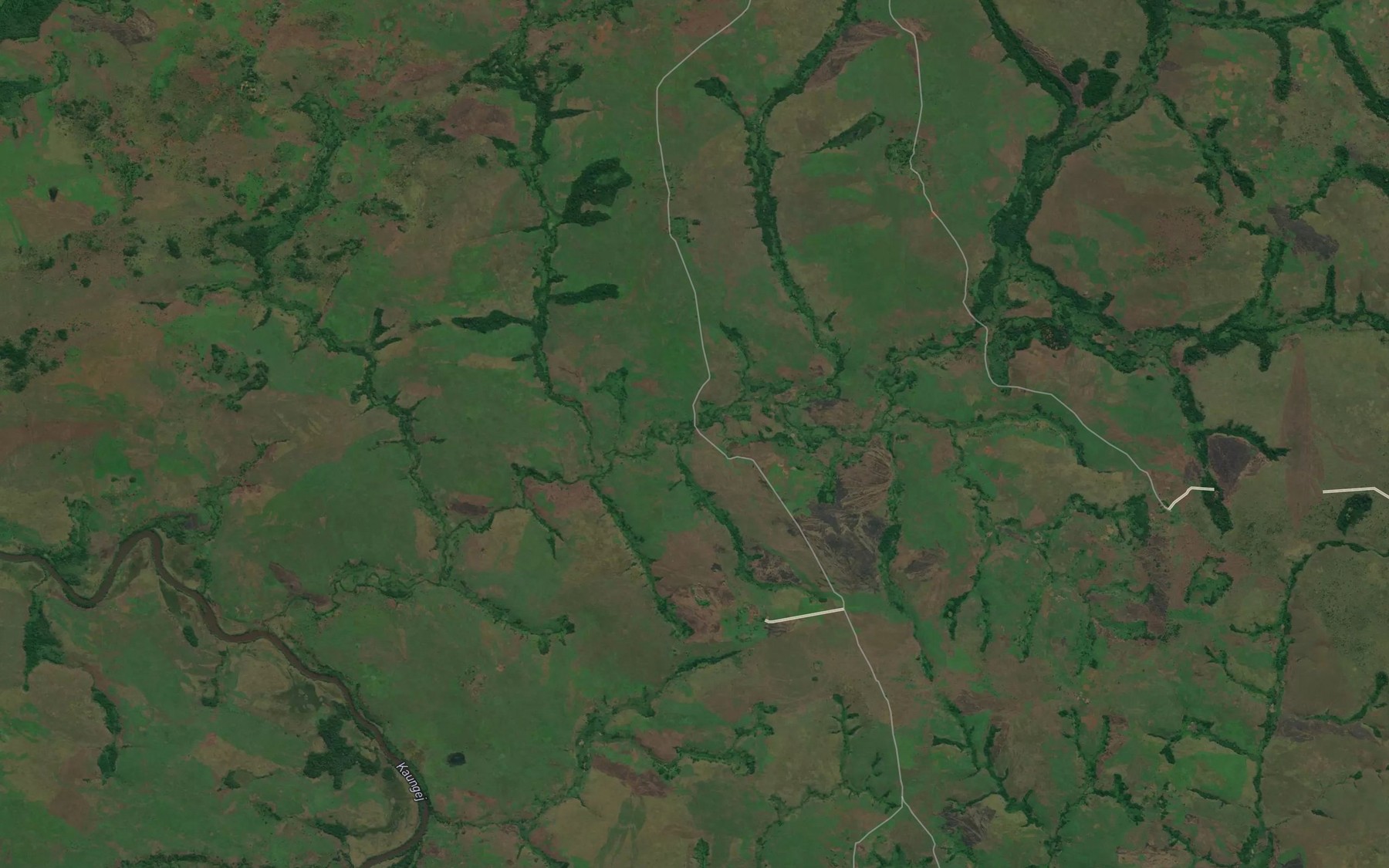 Satellite map of the Ibolo