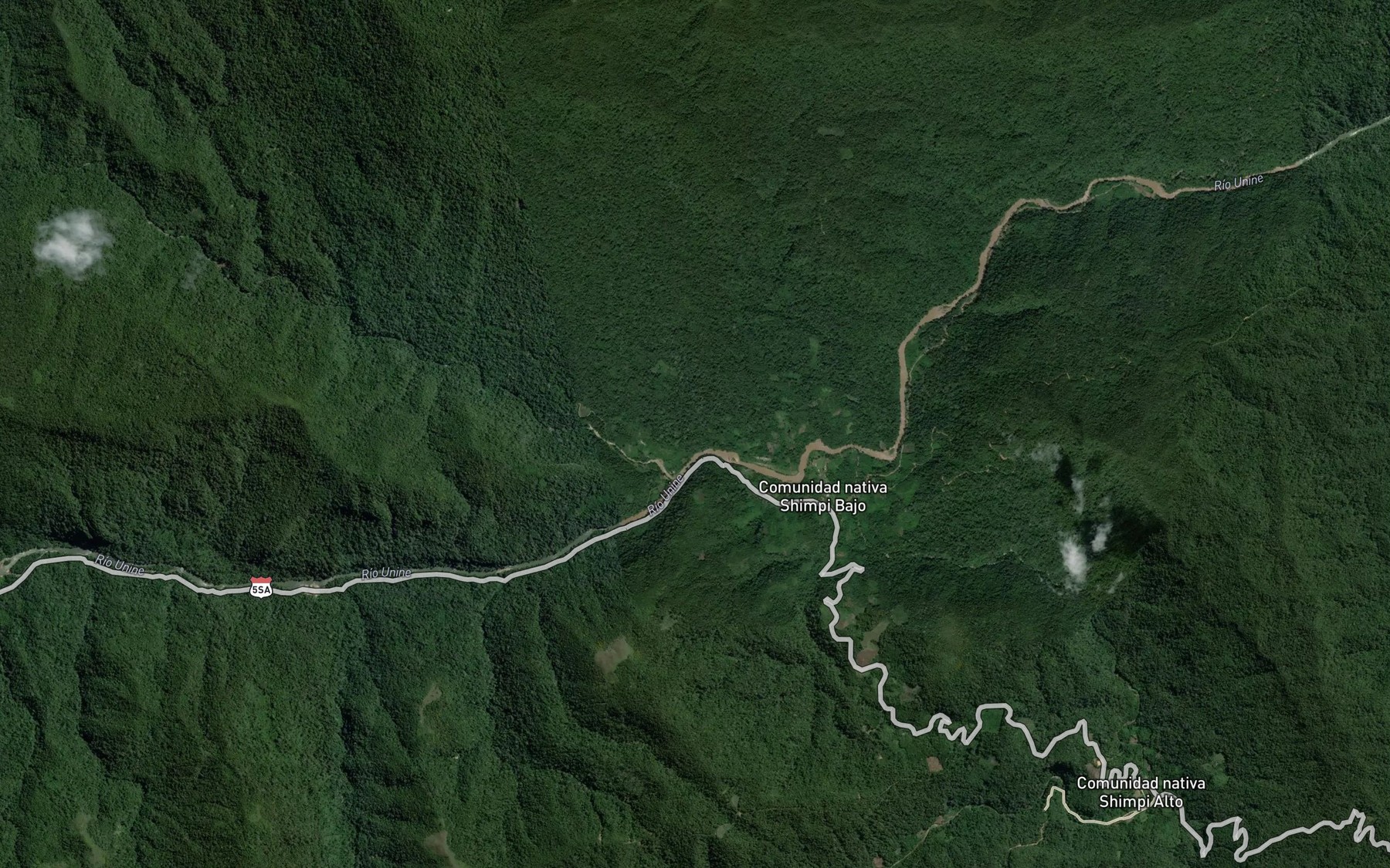Satellite map of the Quebrada Anaquiari