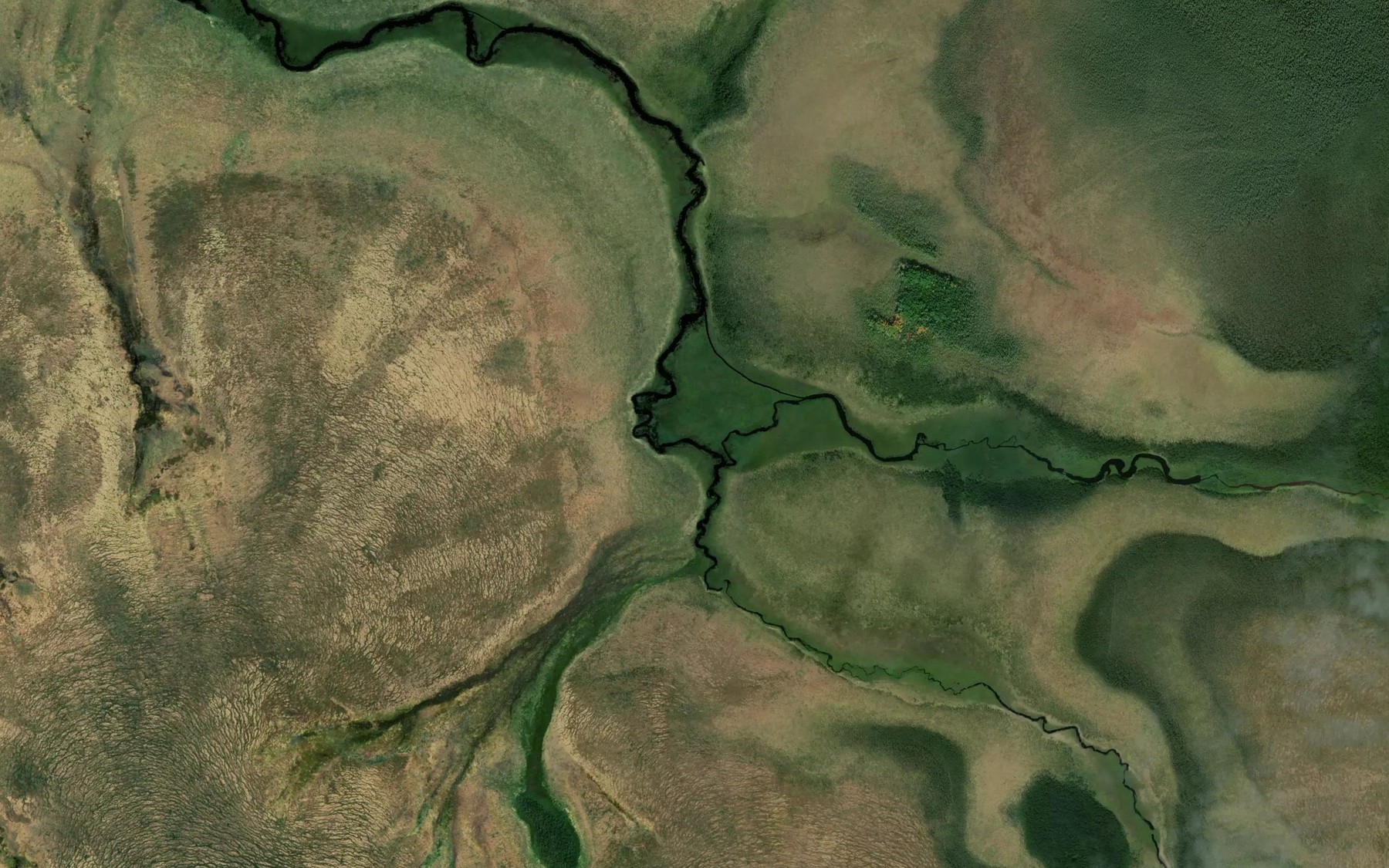 Satellite map of the Gozega