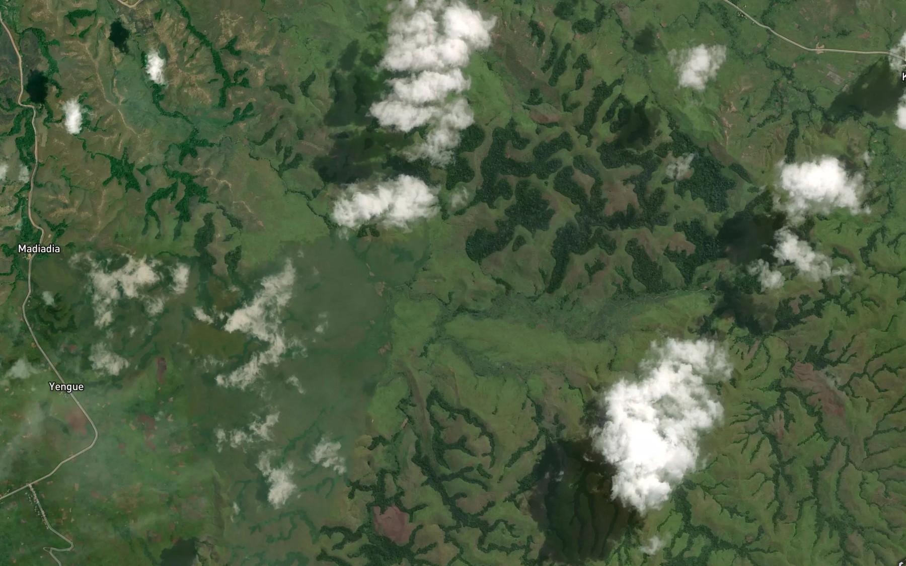 Satellite map of the Kienda