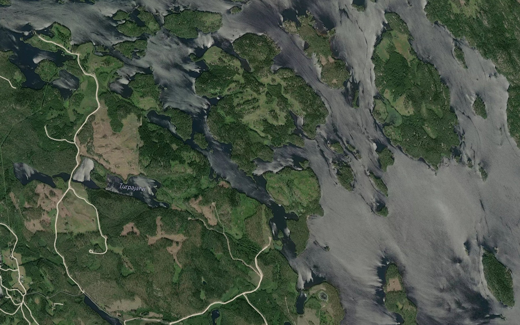 Satellite map of the Lapialahti