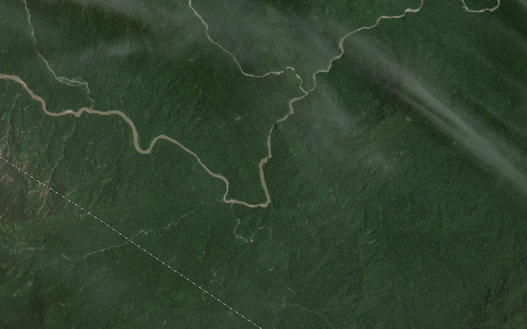 Satellite map of the Mononi Creek