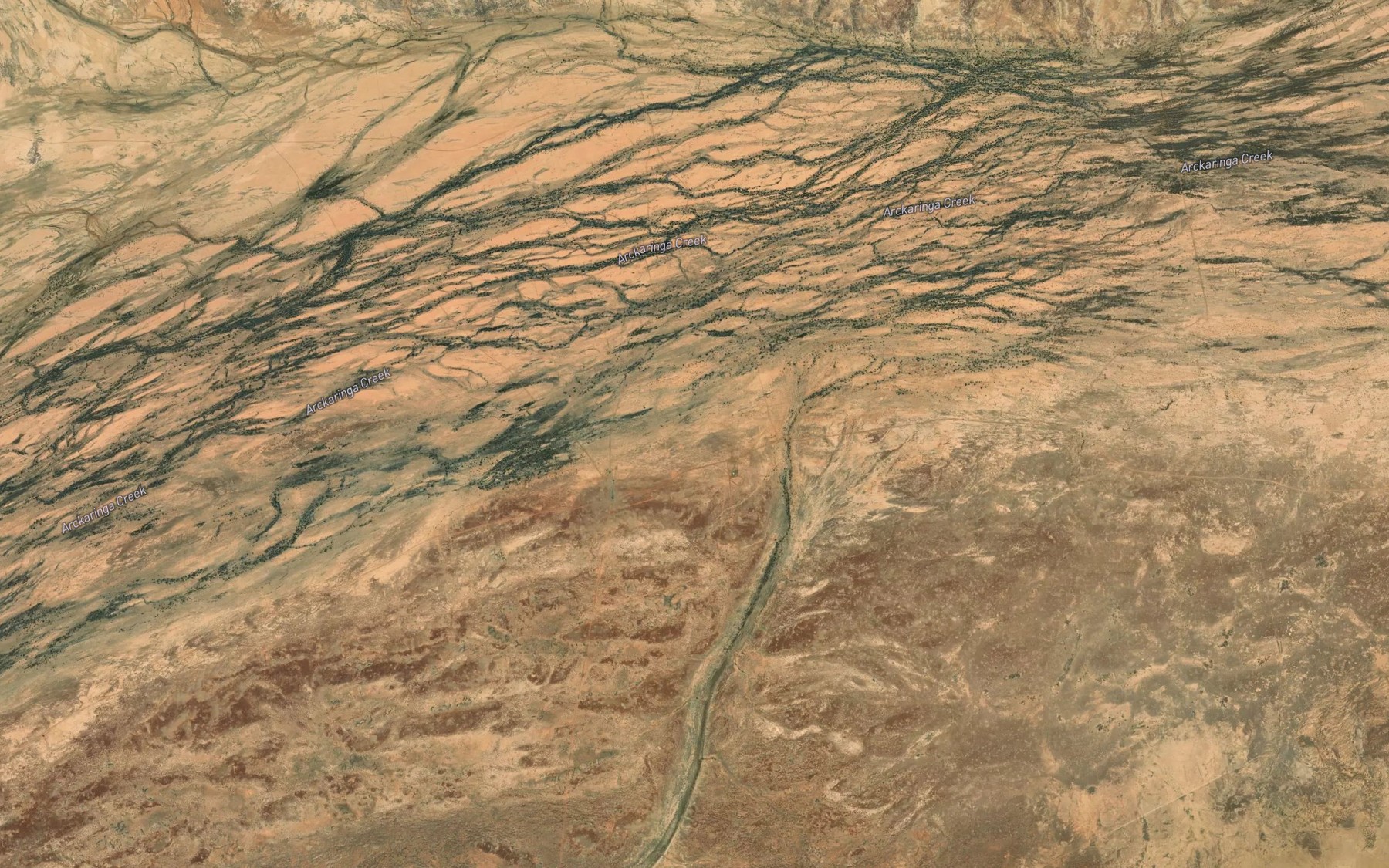 Satellite map of the Eurelyana Creek