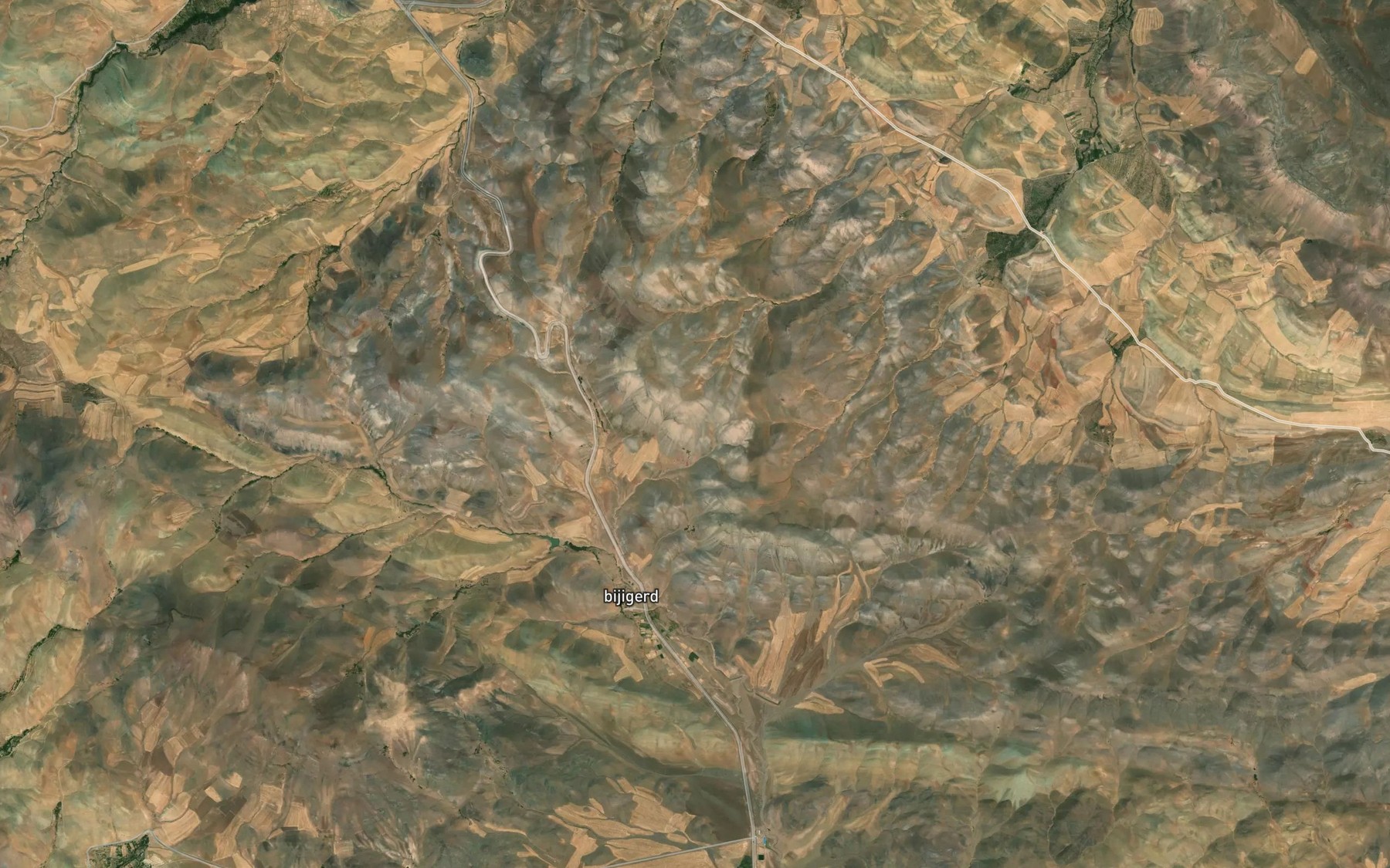 Satellite map of the Cheshmeh-ye Sheykh Bolaghu