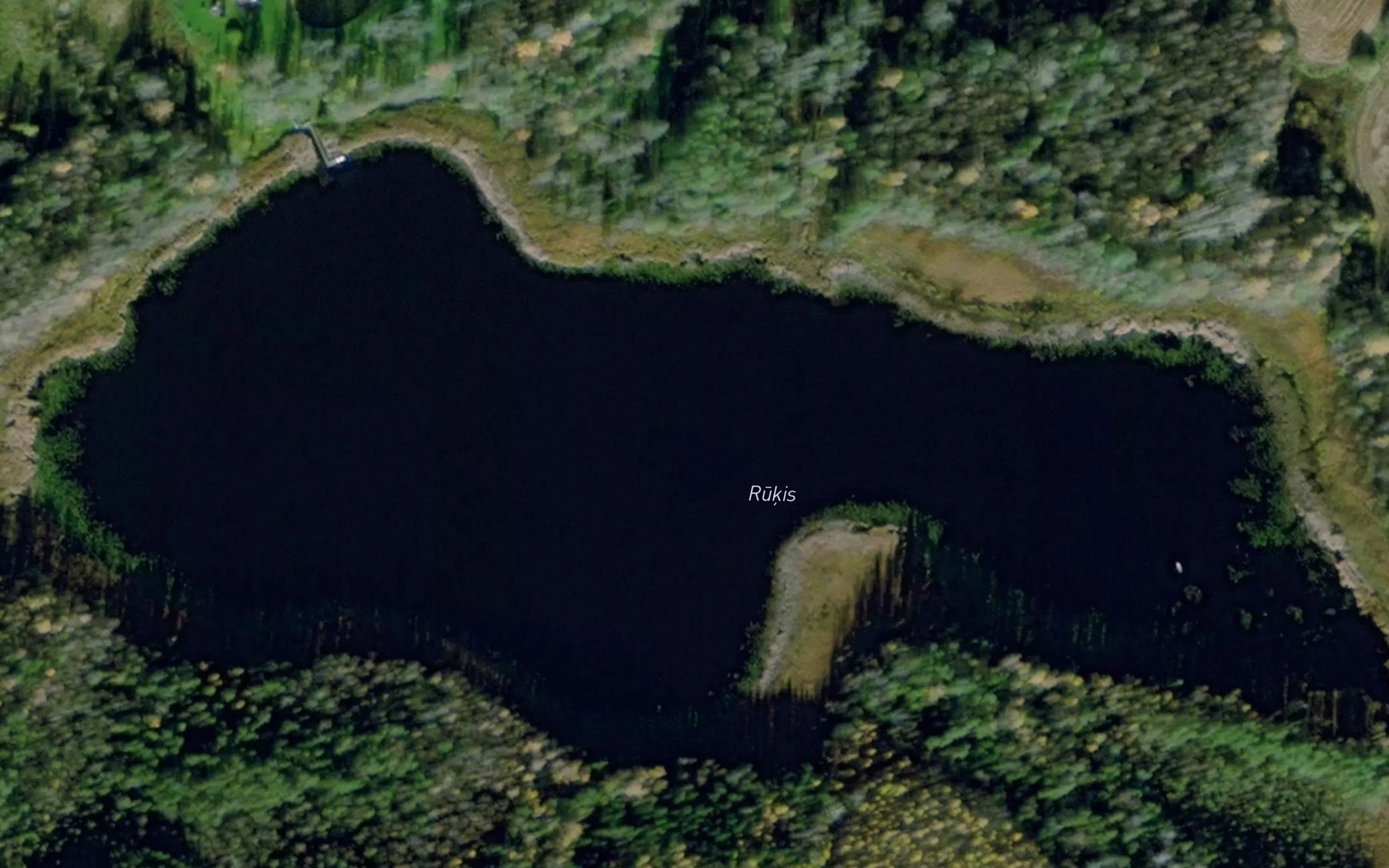 Satellite map of the Glodu Ezers