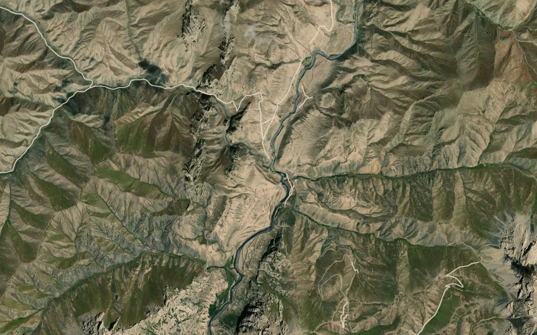 Satellite map of the Terek