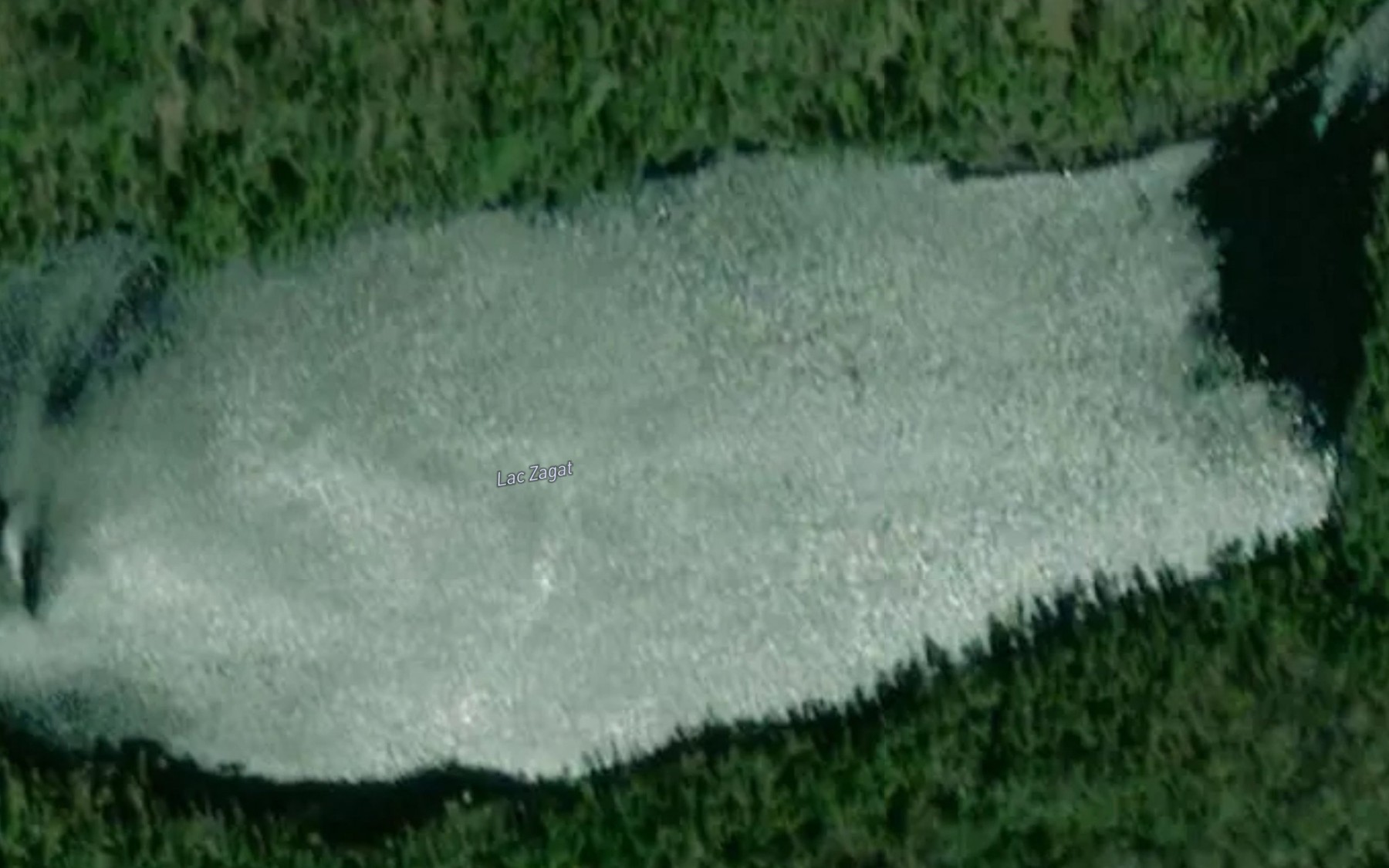 Satellite map of the Lac Zagat