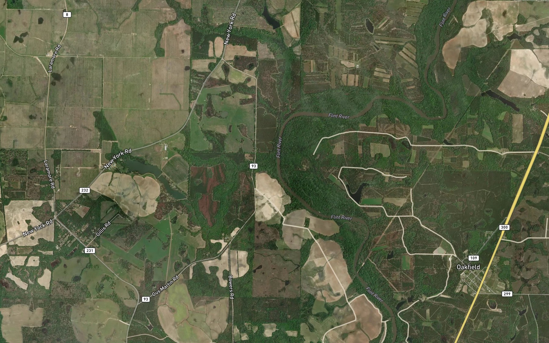 Satellite map of the Starr Branch