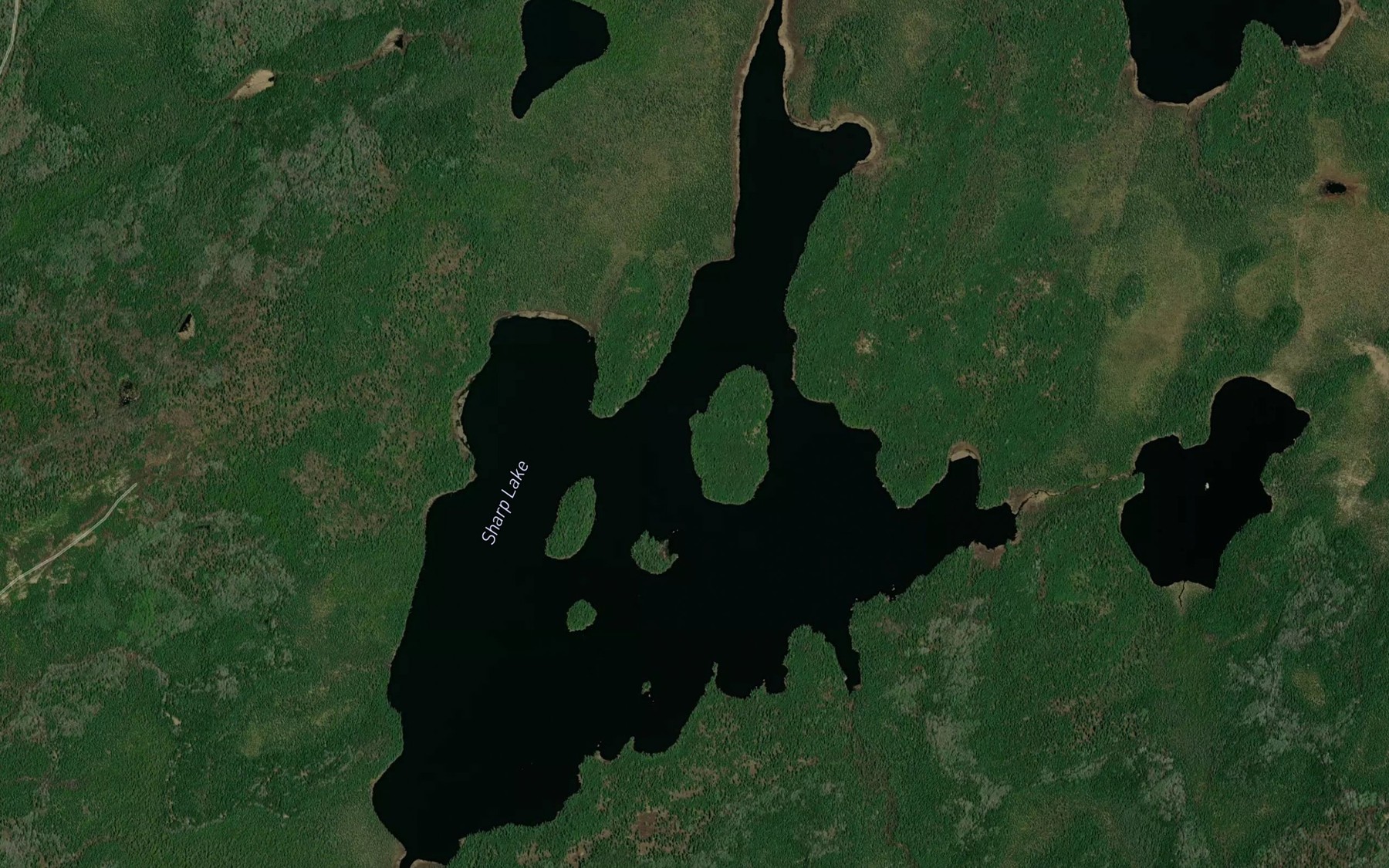 Satellite map of the Sharp Lake