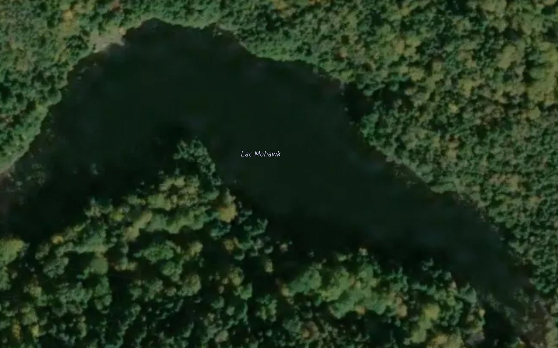 Satellite map of the Lac Mohawk