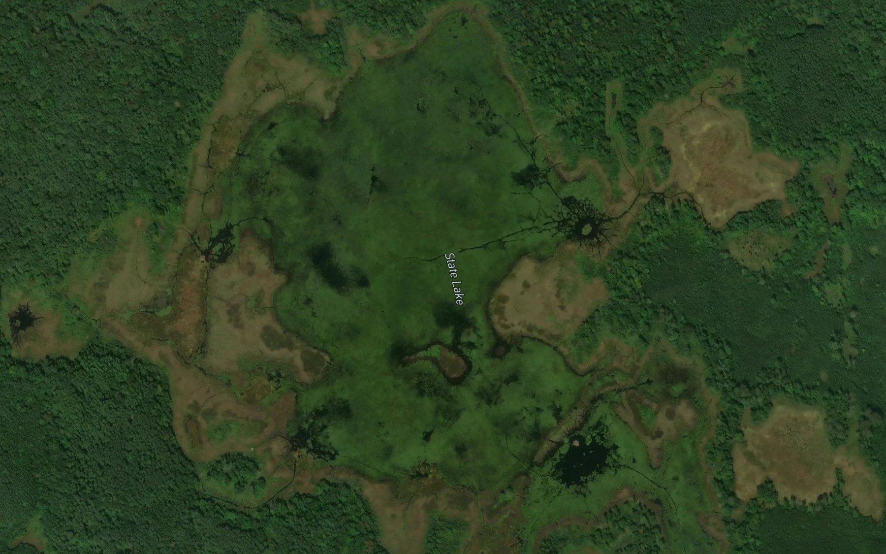 Satellite map of the State Lake