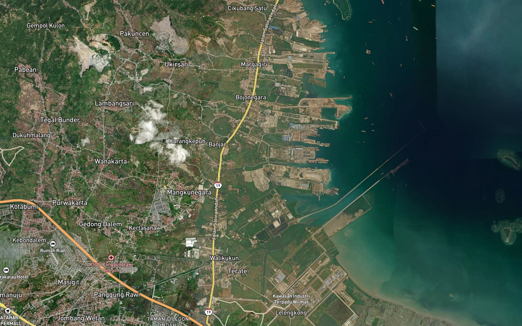 Satellite map of the Ci Bako