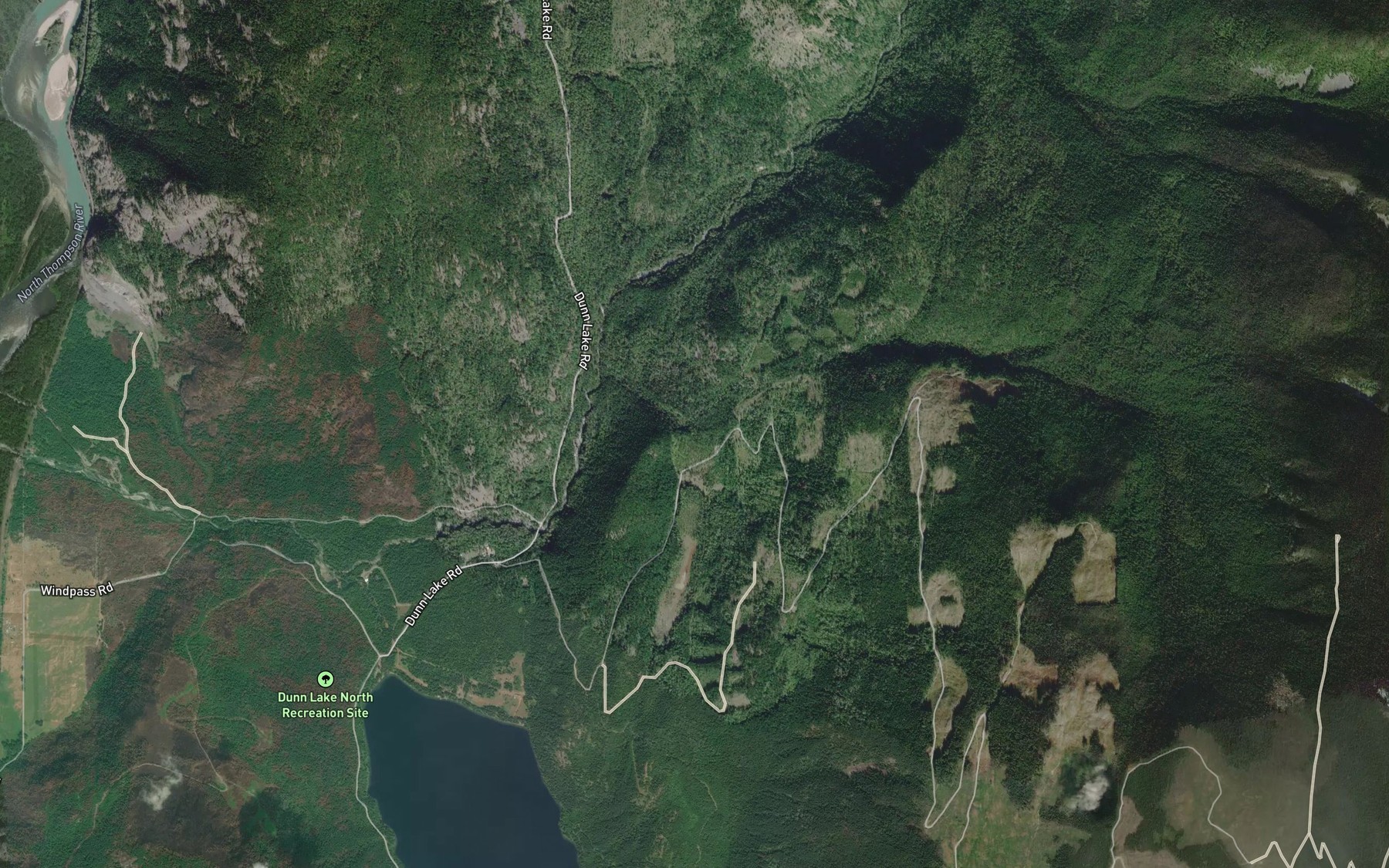 Satellite map of the Axel Creek