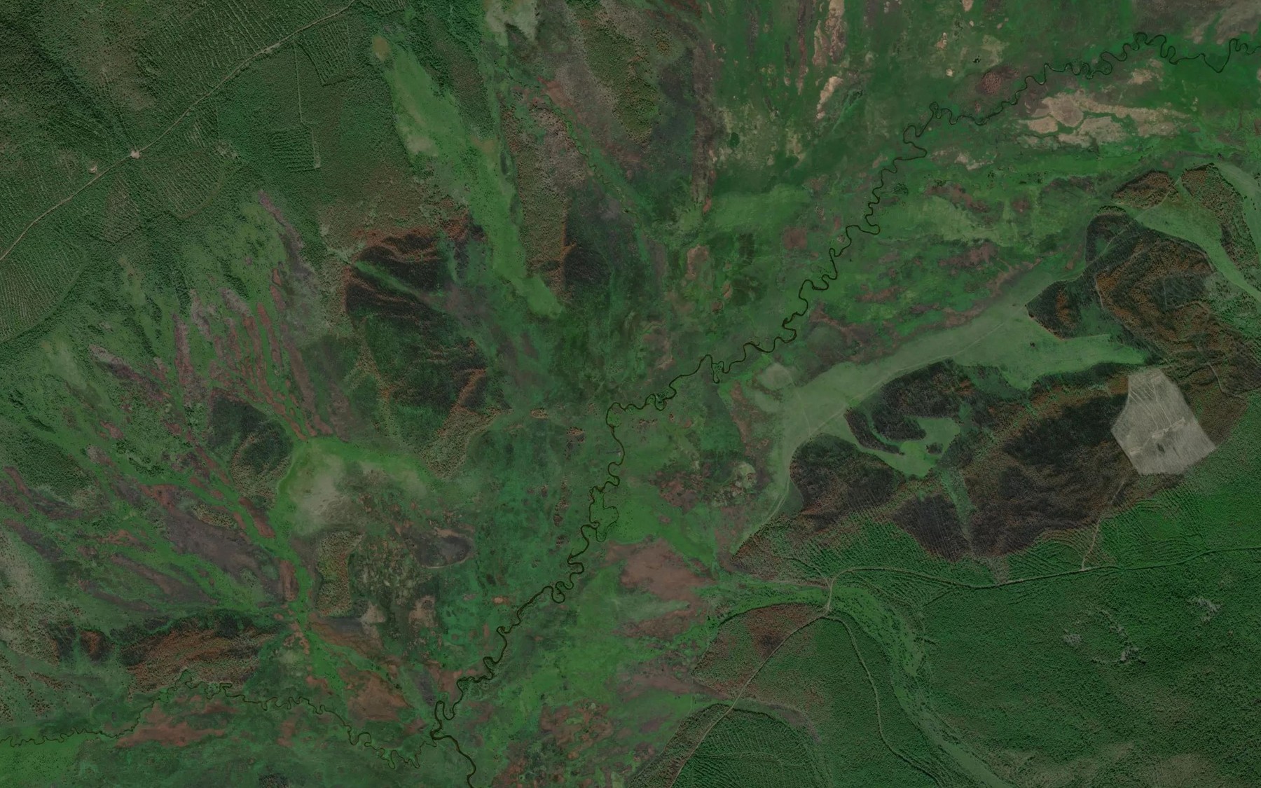 Satellite map of the Ukarchi