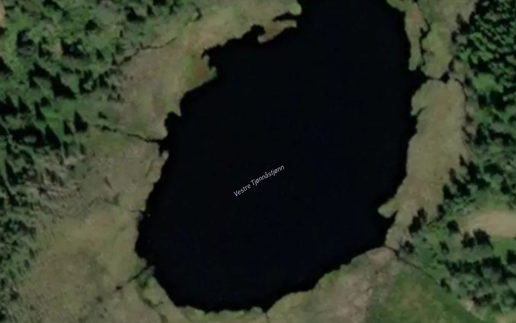Satellite map of the Vestre Tjonnastjonn