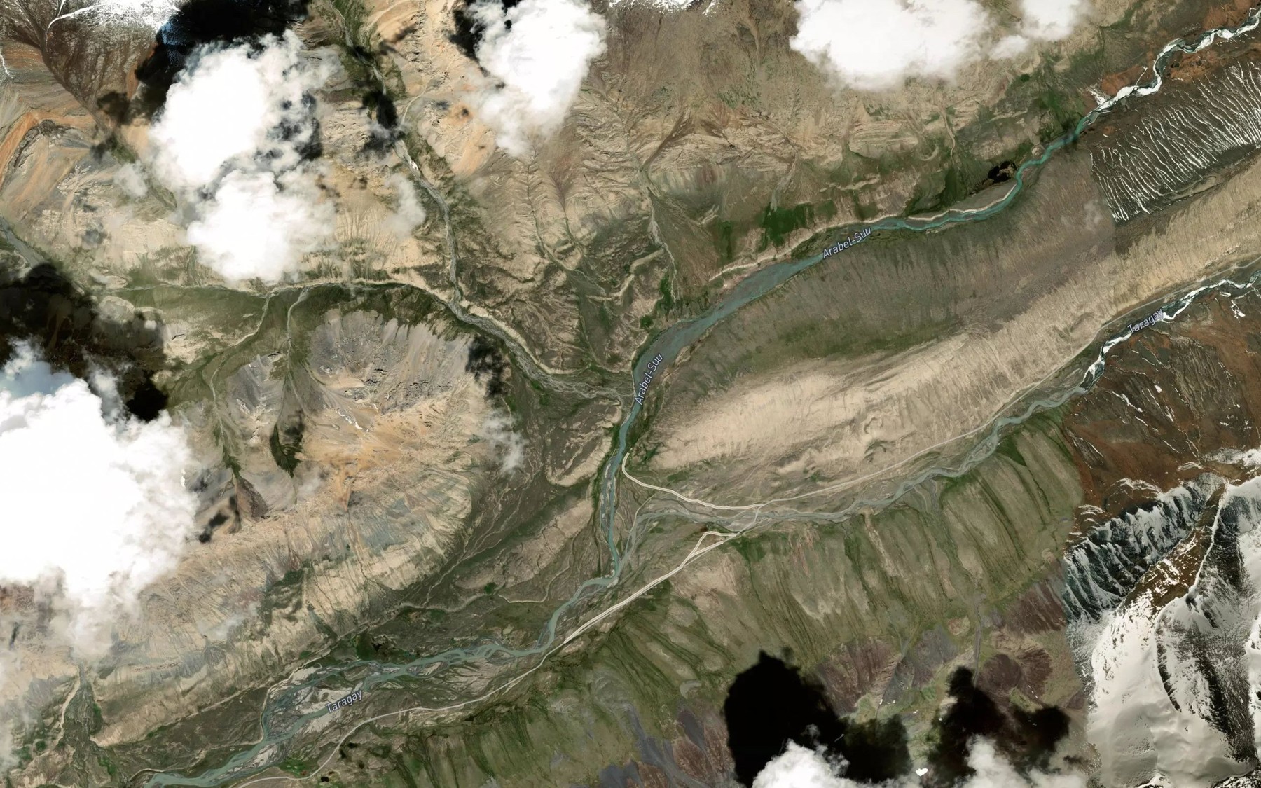 Satellite map of the Dzhetimbel'