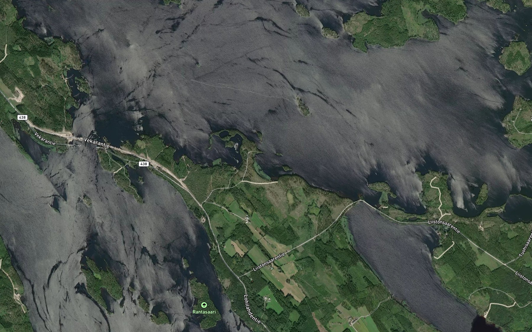Satellite map of the Huovinsyva