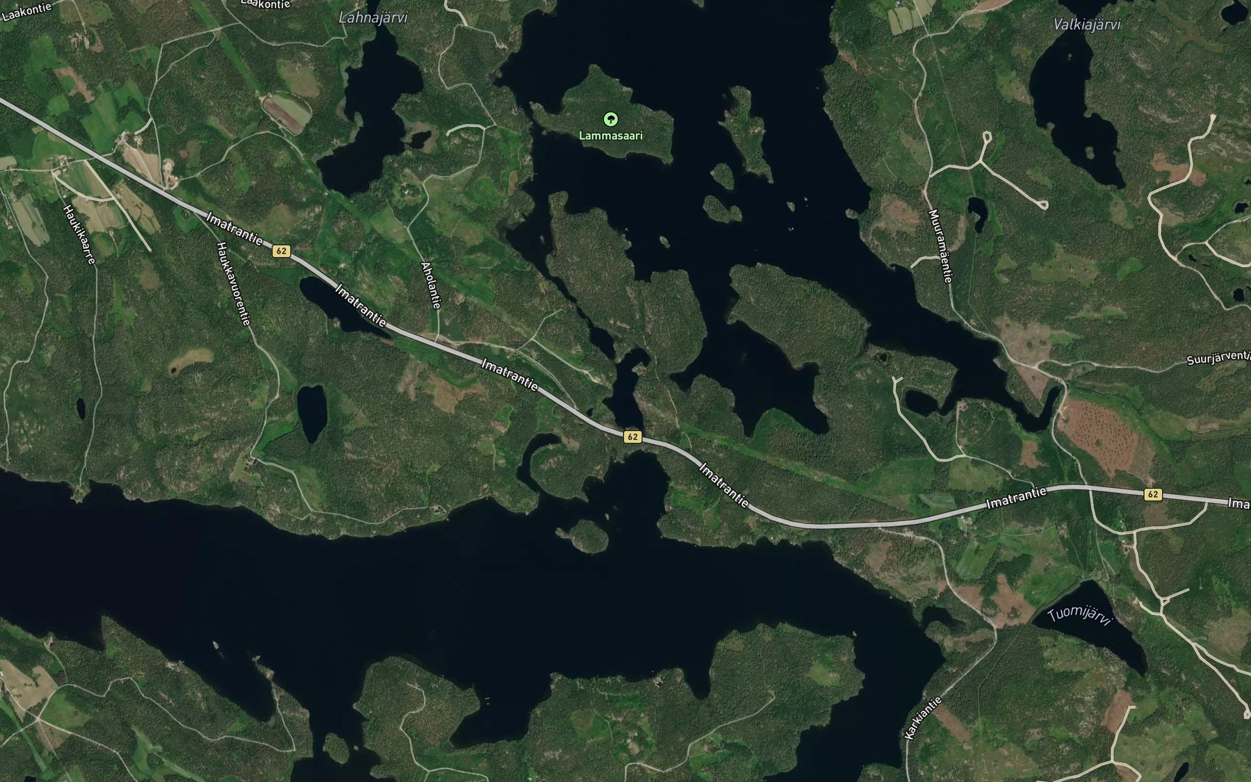 Satellite map of the Saunalampi