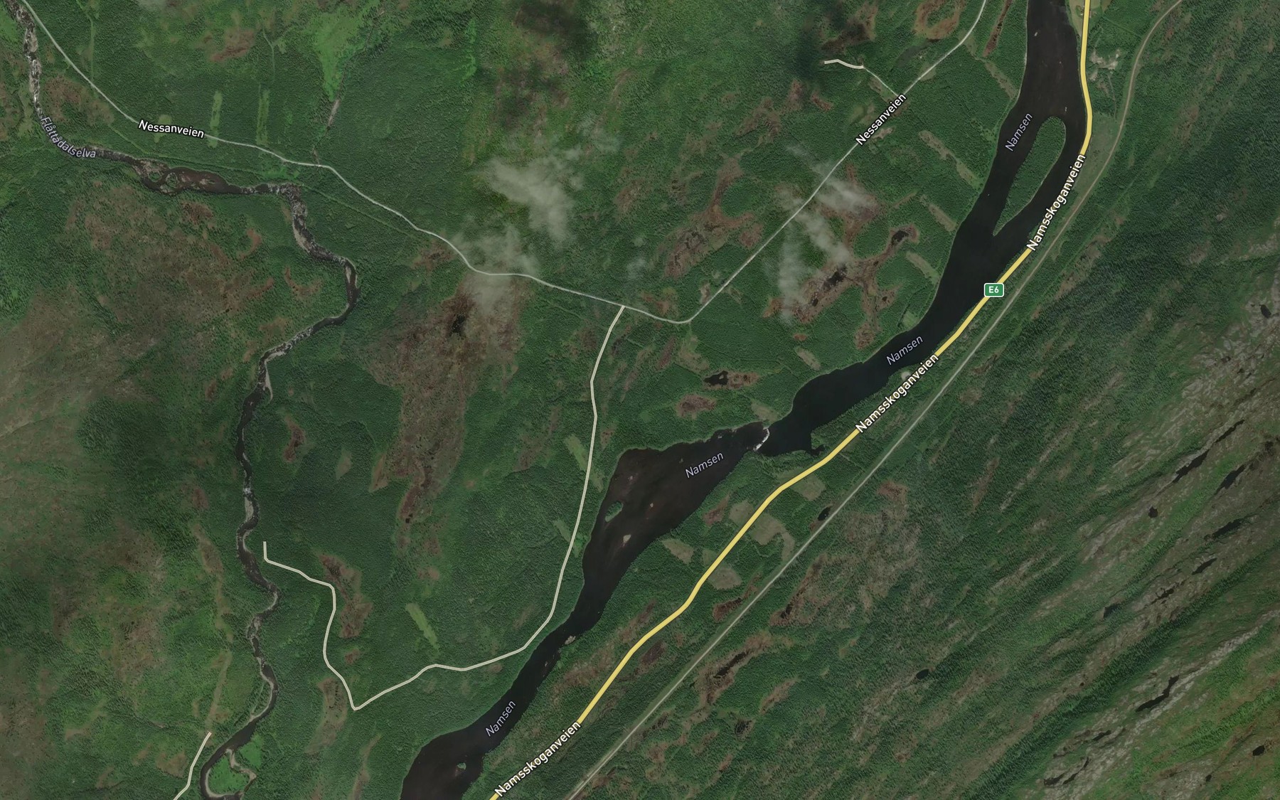 Satellite map of the Liabekken