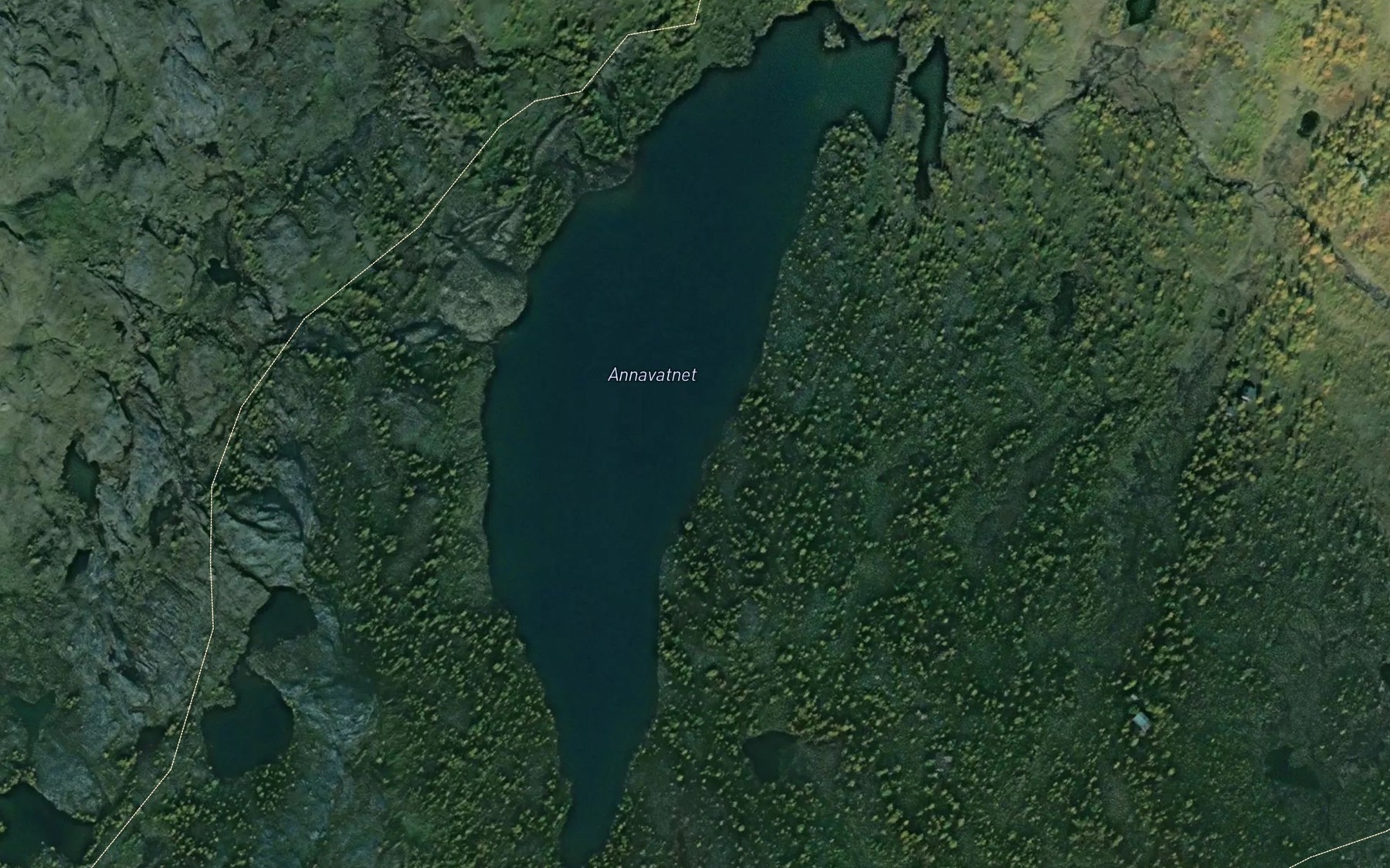 Satellite map of the Annavatnet