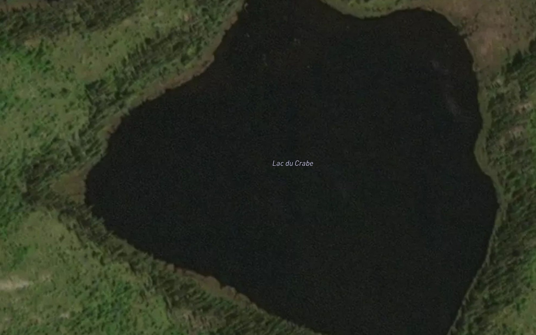 Satellite map of the Lac du Crabe