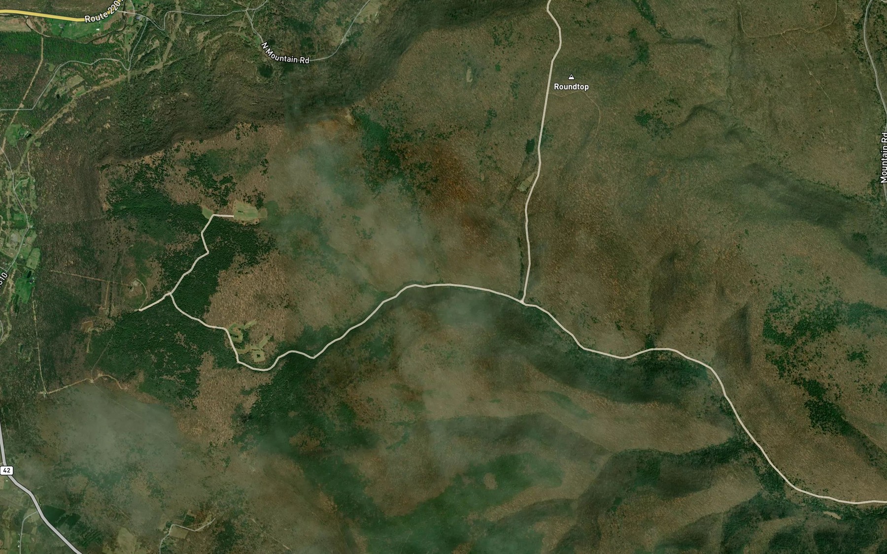 Satellite map of the Slip Run