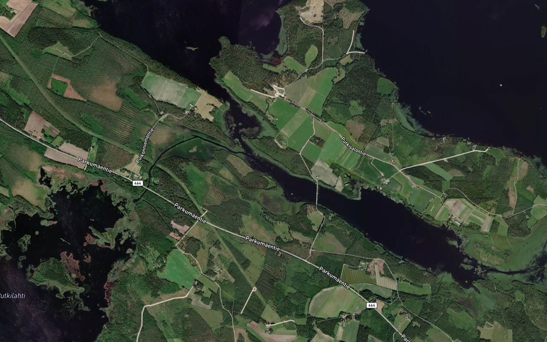 Satellite map of the Karsikkosalmi